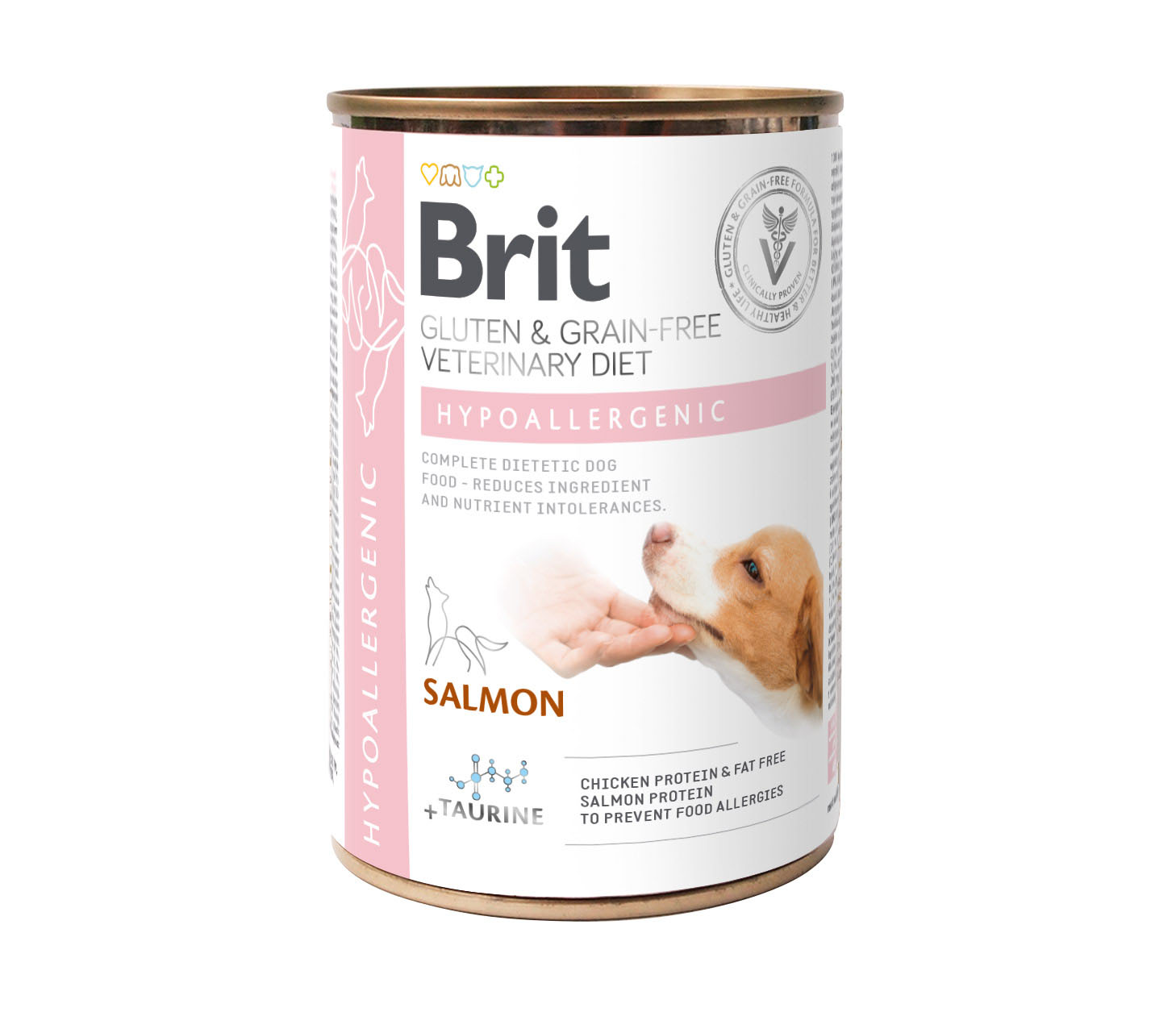 Brit Vet Diet Dog Hypoallergenic – Salmone, cibo umido per cani, 400 g