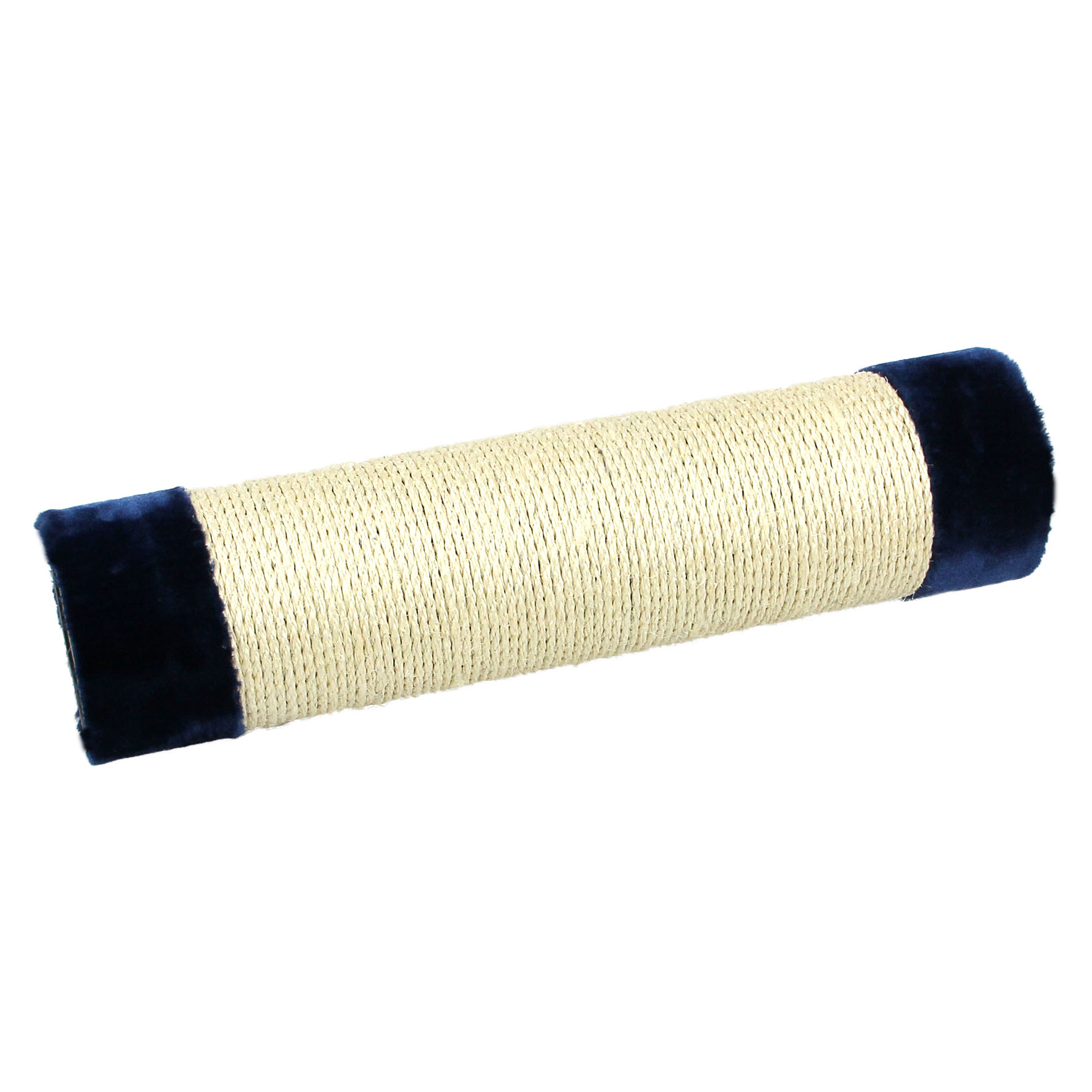 Colonne en sisal avec peluche 60cm, D=15cm, bleue