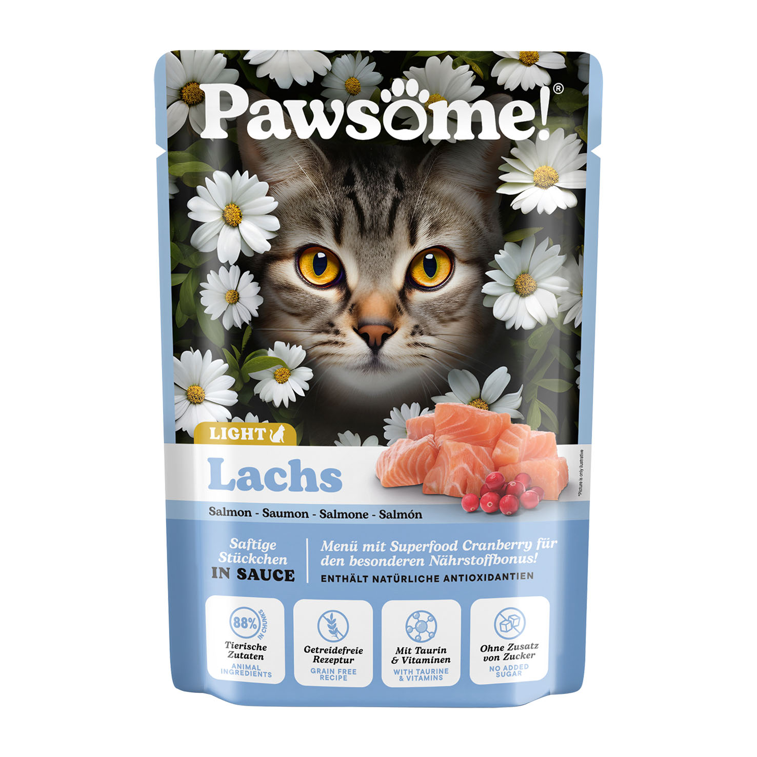 Pawsome Adult light Lachs 85g