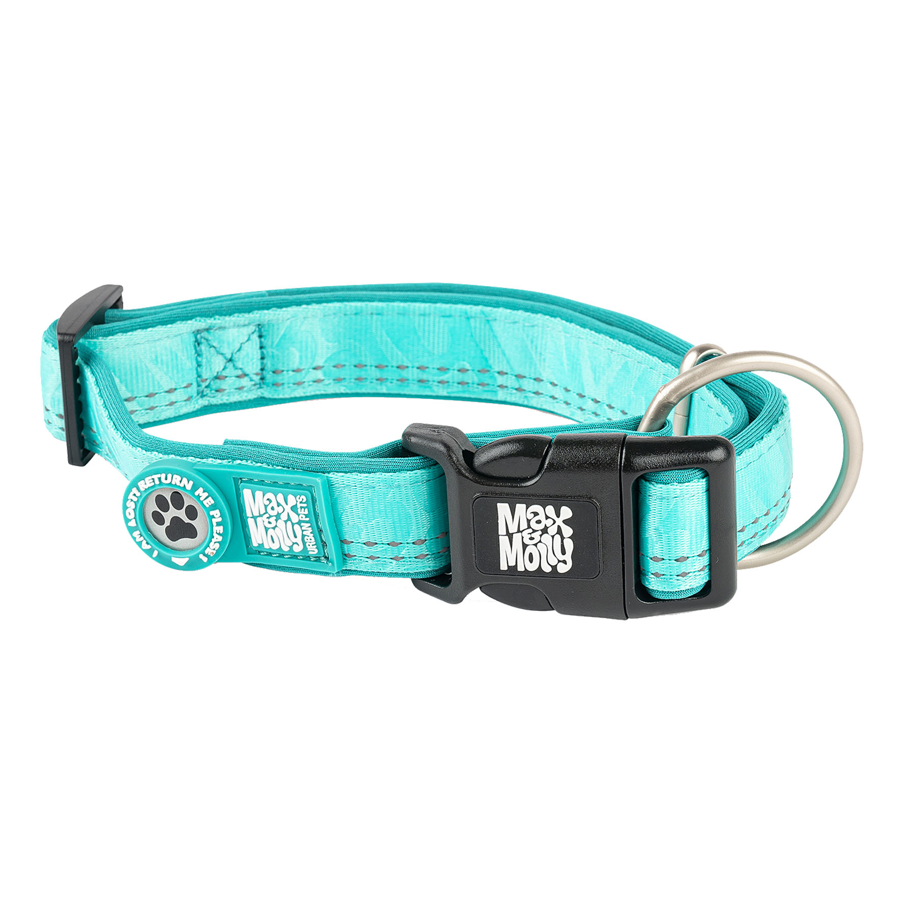 Max&Molly Smart ID Collar türkis/L, 2.5cmx39-62cm
