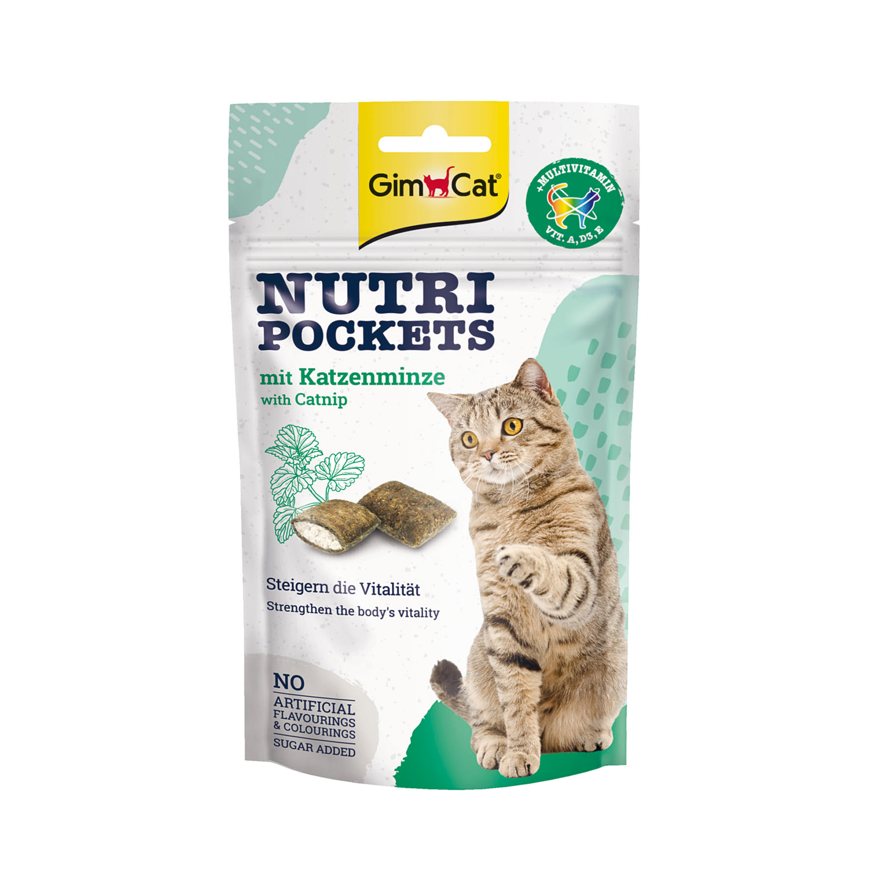 GimCat Nutri Pockets menthe et multi-vitamines, 60g GimCat Nutri Pockets menthe et multi-vitamines, 60g