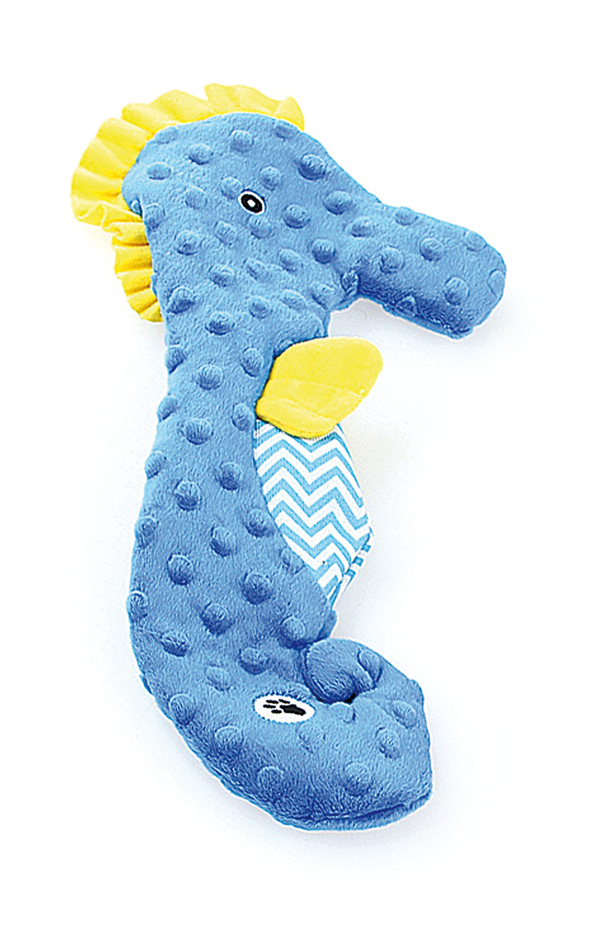 swisspet Noppi-Play Cavalluccio marino, blu, con squeaker, 36 cm