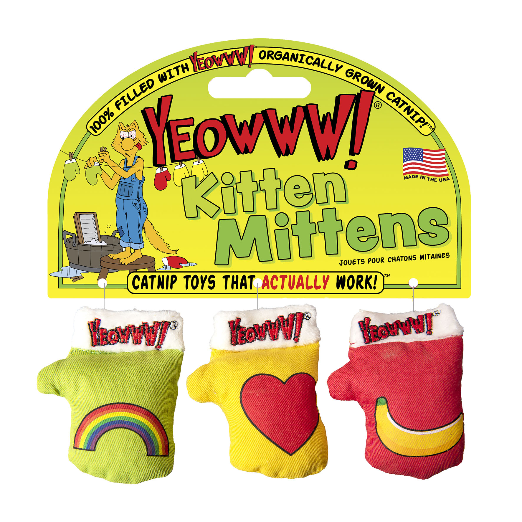 Yeowww Kätzchen-Fäustlinge, 3 Stk., 7.5x6cm 