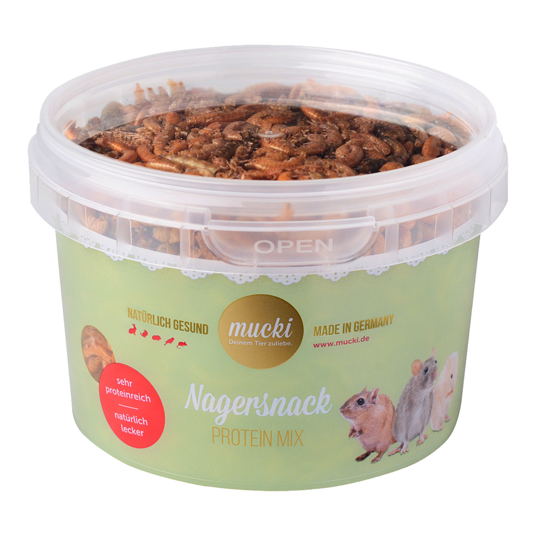 Mucki Nagersnack Proteinmix, Eimer, 40g