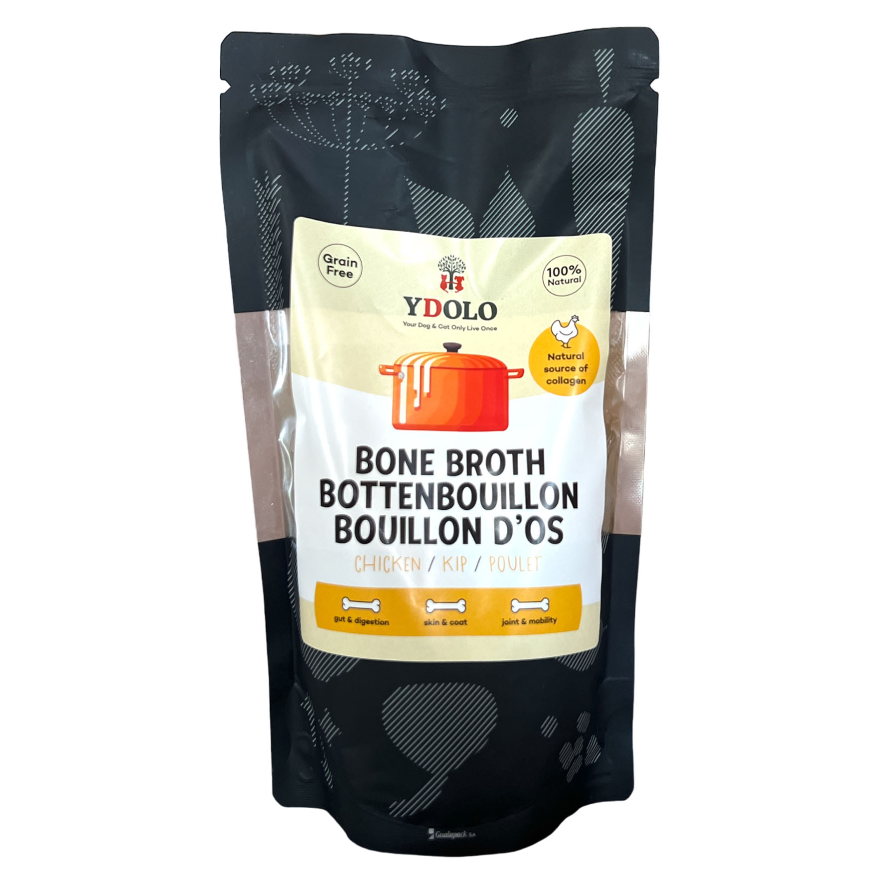 YDOLO bouillon d’os de Poulet BIO 230ml