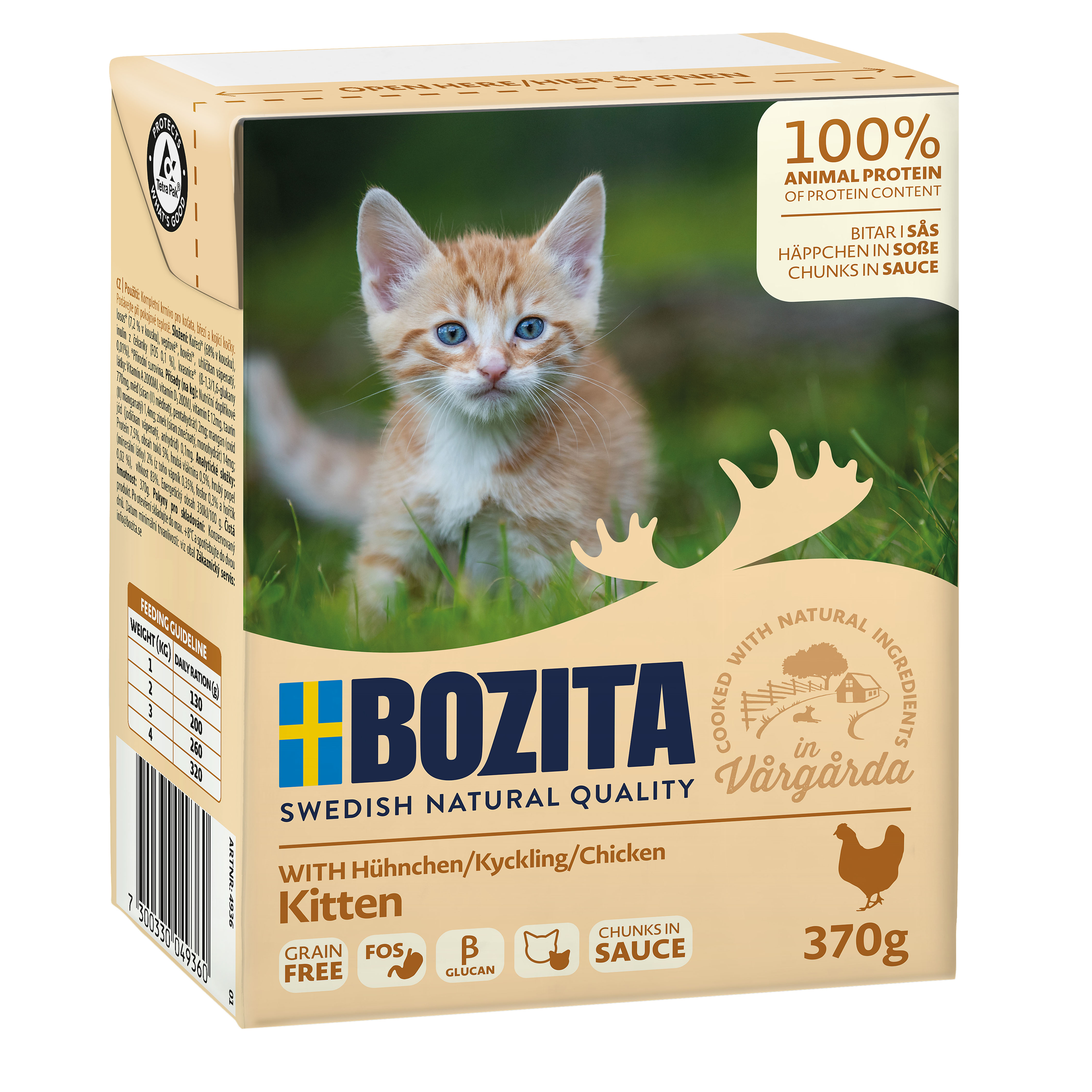 Bozita Häppchen in Sosse Hühnchen Kitten, 370g