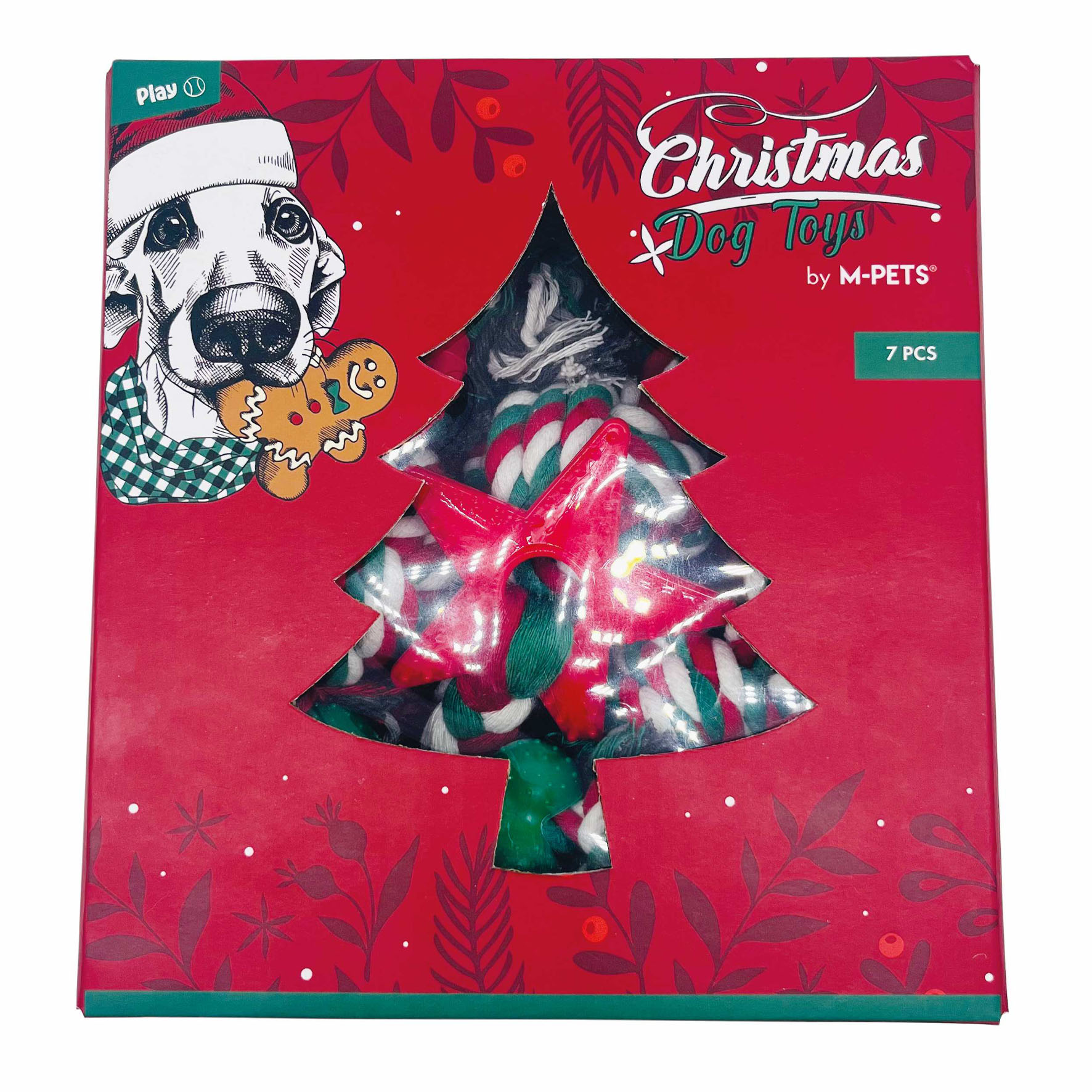M-Pets Hundespielzeug in Geschenkbox, 7Stück