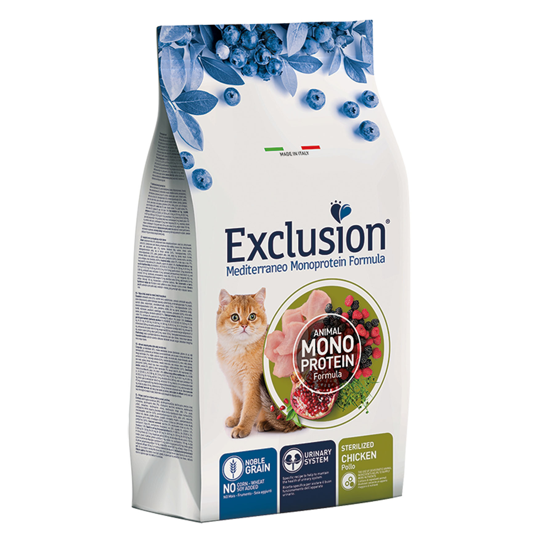 Exclusion Cat Adult Sterilized Poulet - Croquettes pour chats, 12 kg