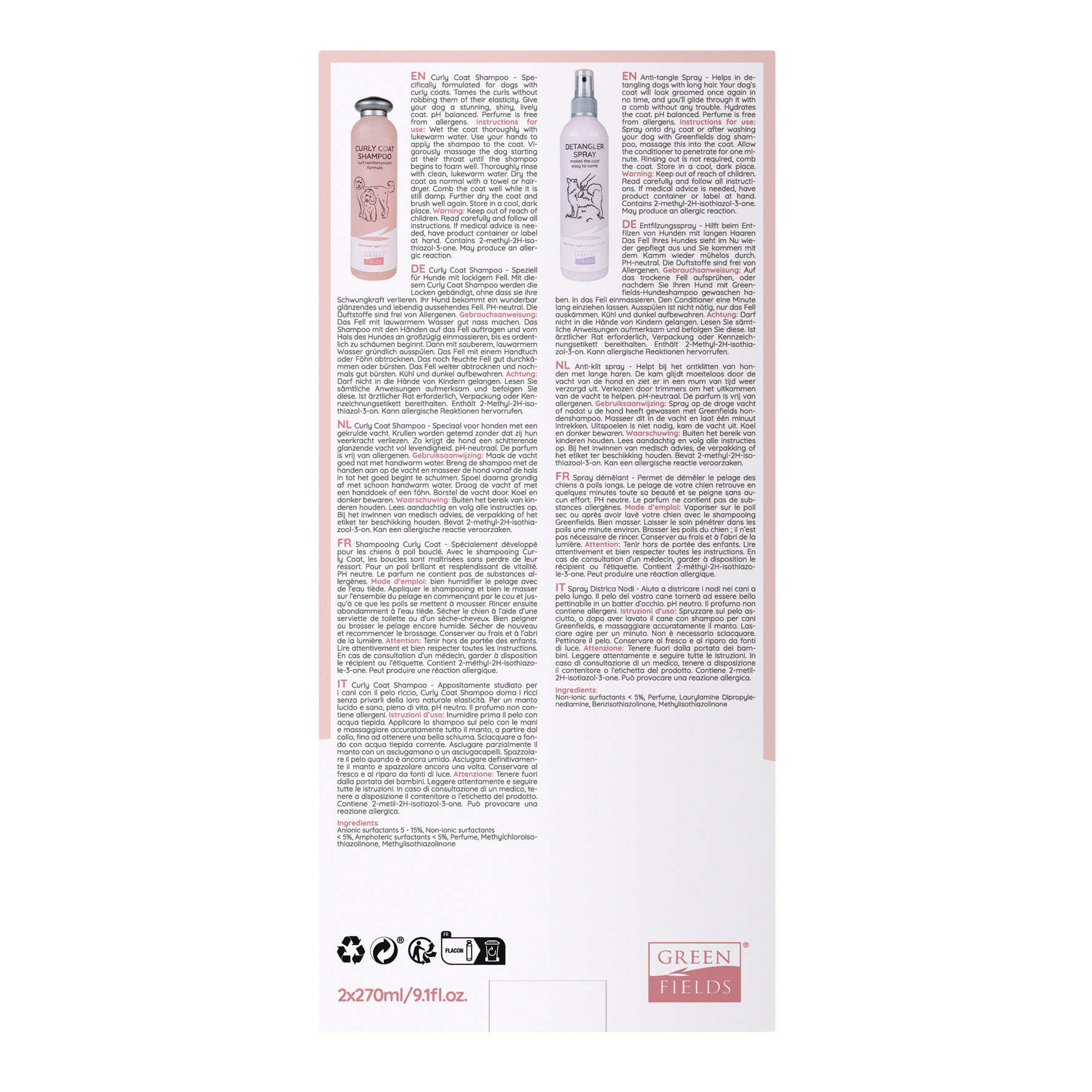 Greenfields Labradoodle Care Set, 2x270ml 