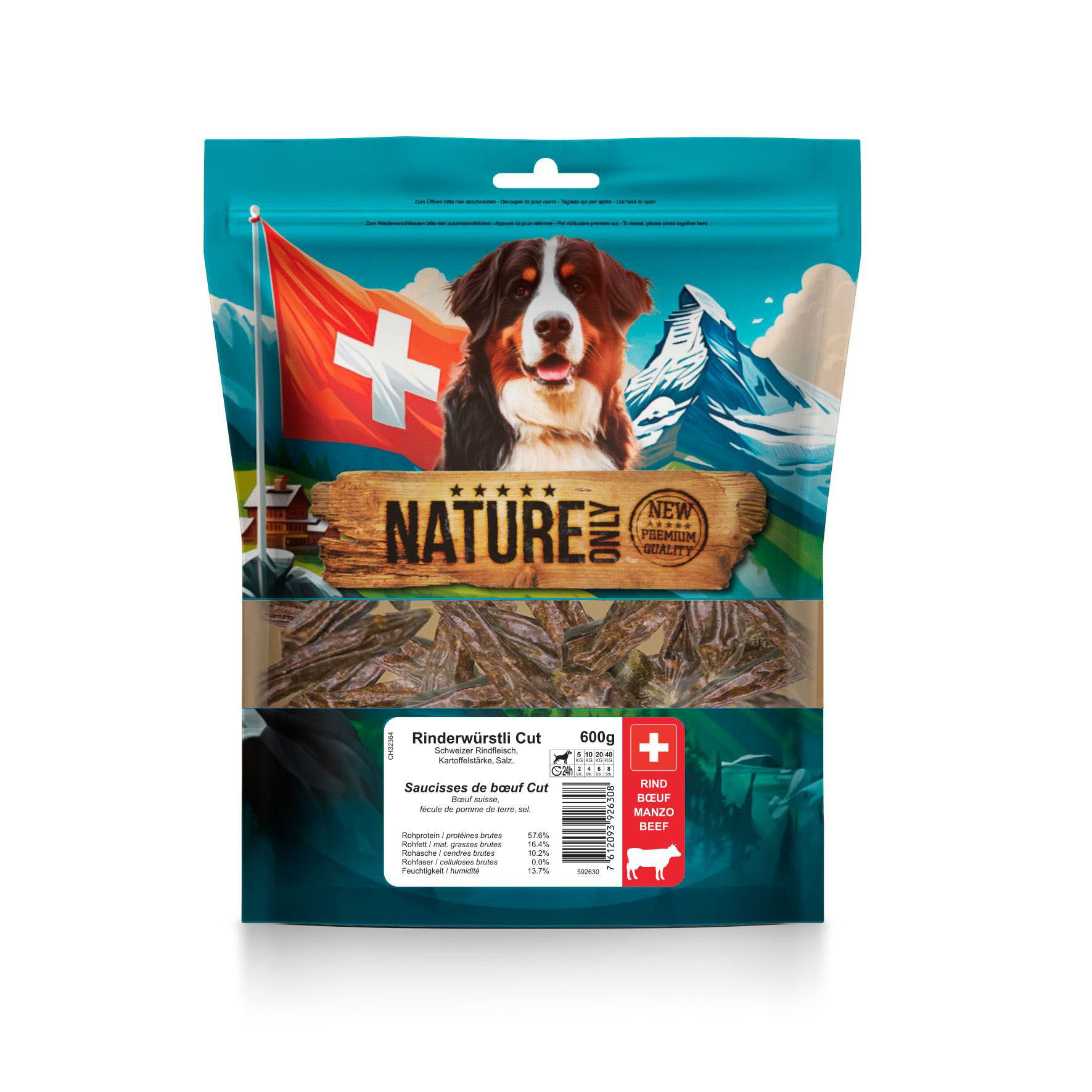 NatureOnly Saucisses de boeuf Cut