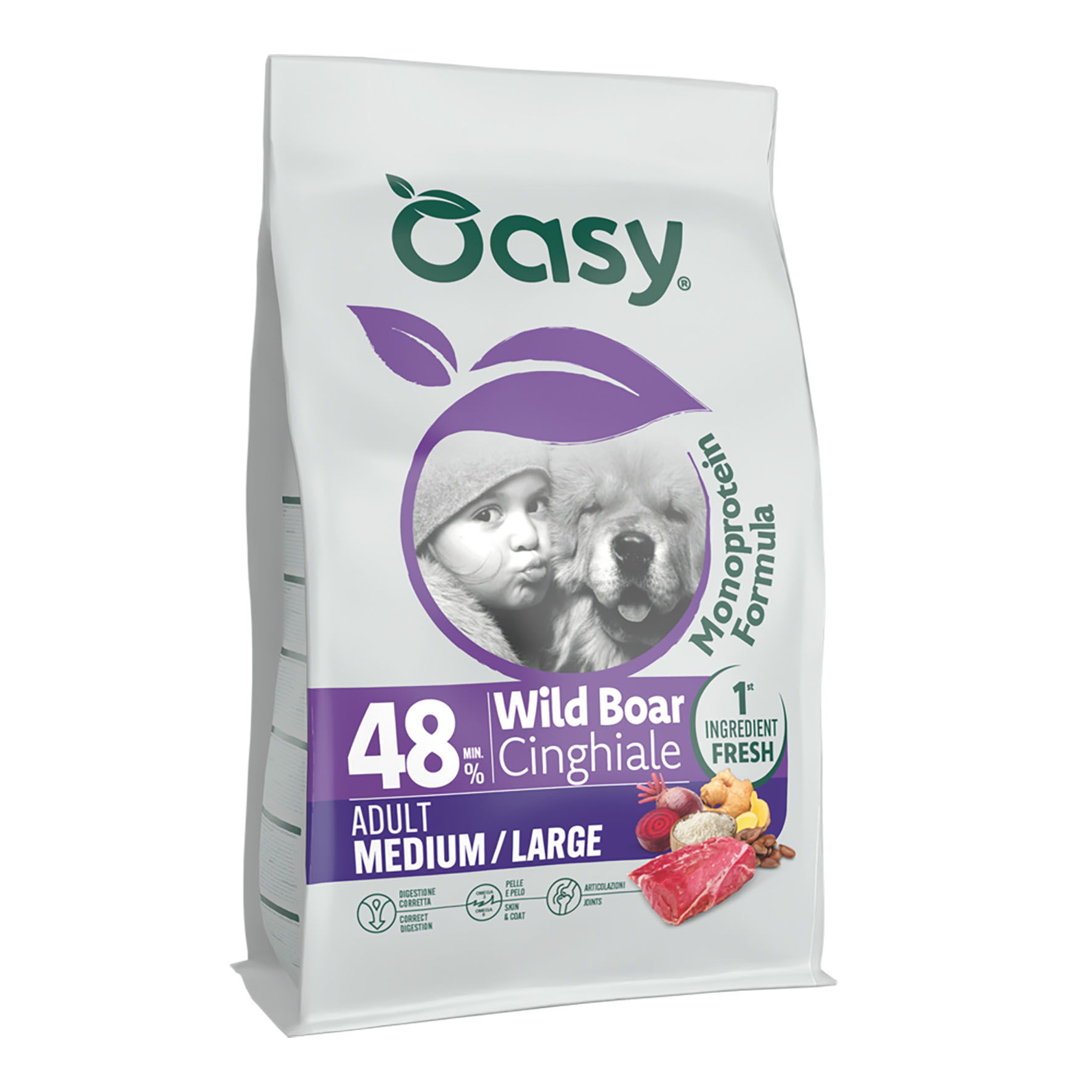 Oasy Dry Dog OAP Adult Medium/Large -  SANGLIER 10 kg