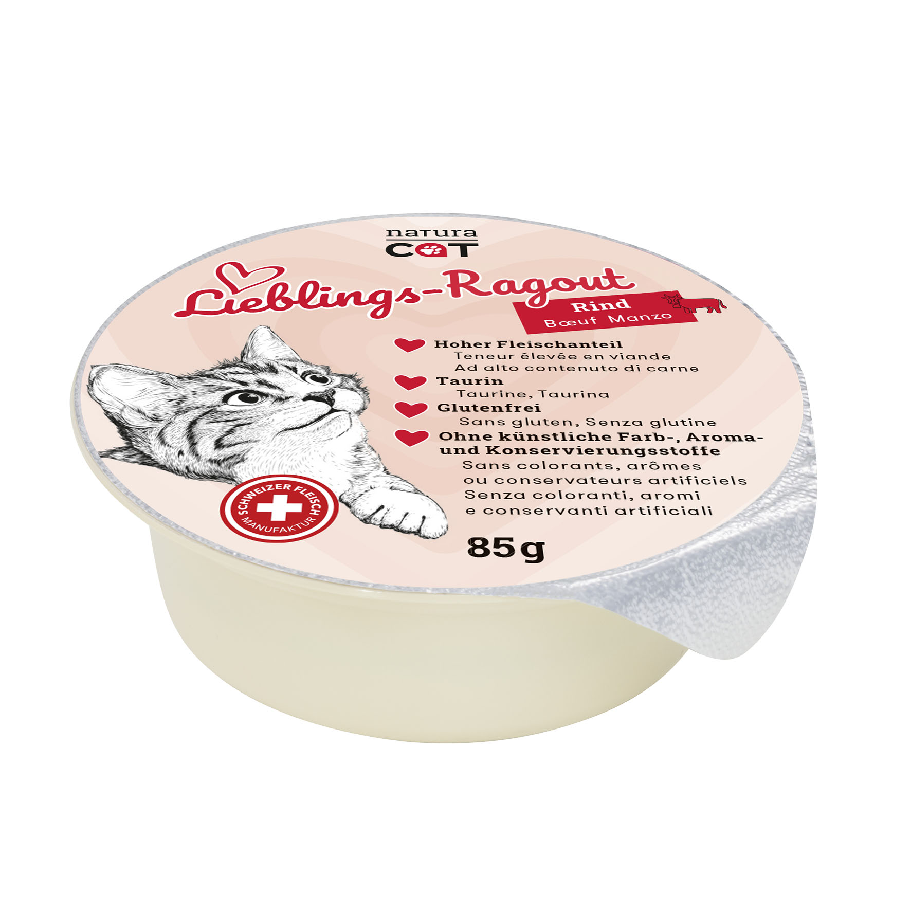 NaturaCa Lieblings-Ragout Rind, 12x85g