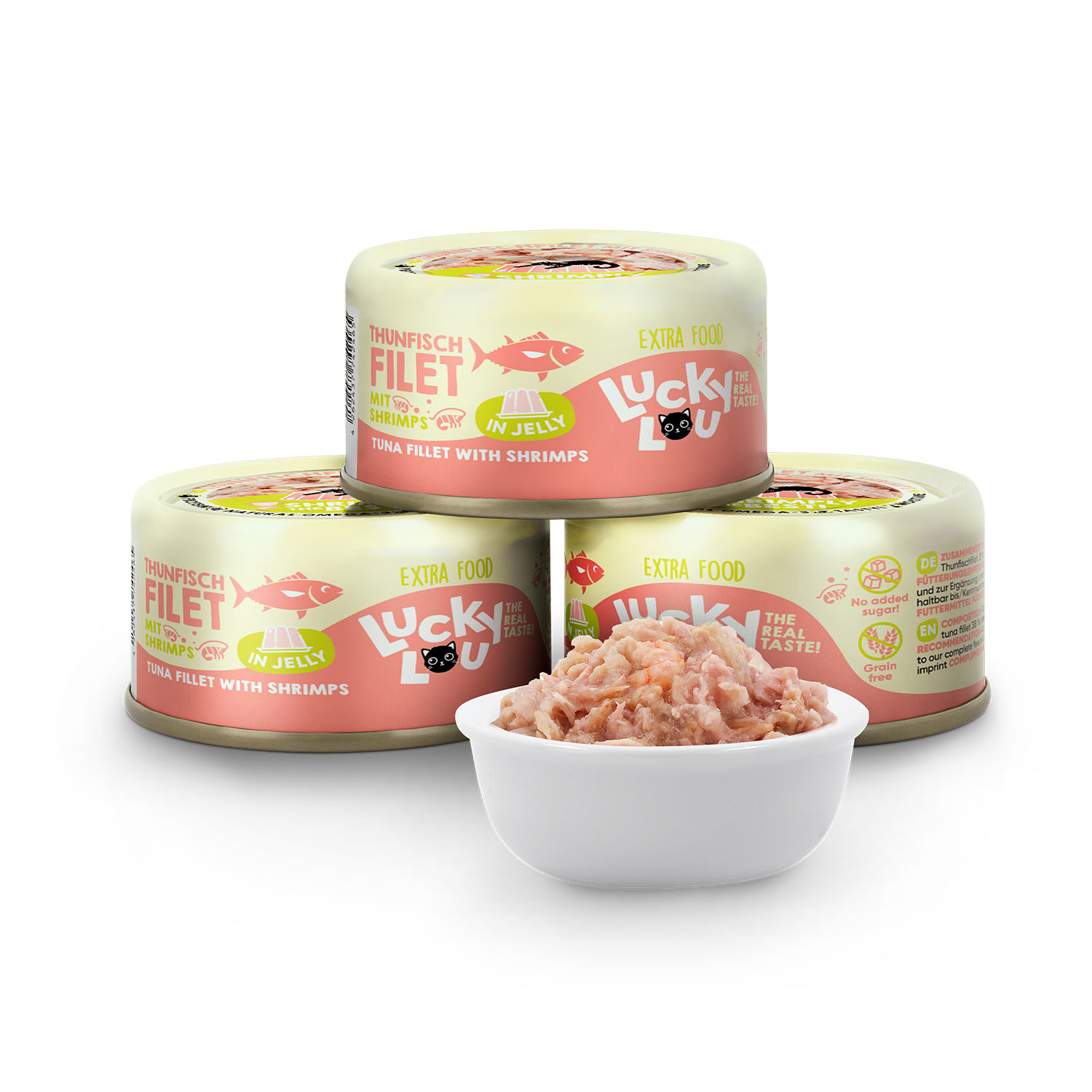 Lucky Lou Thunfisch&Garnelen in Jelly, 70g