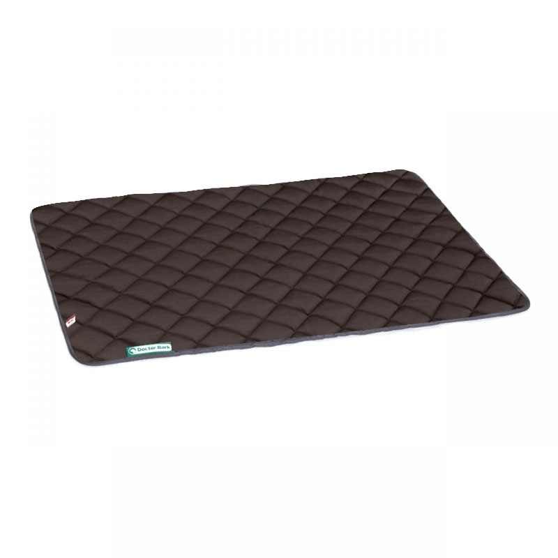 DoctorBark couverture chien gris M, Red Label piquage à 45° env. 80x70cm