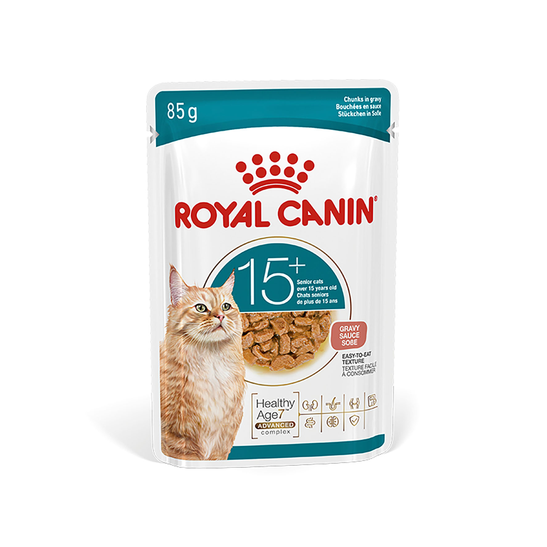 Royal Canin FHN Ageing 15+ Gravy Nassfutter für Katzen, 85g