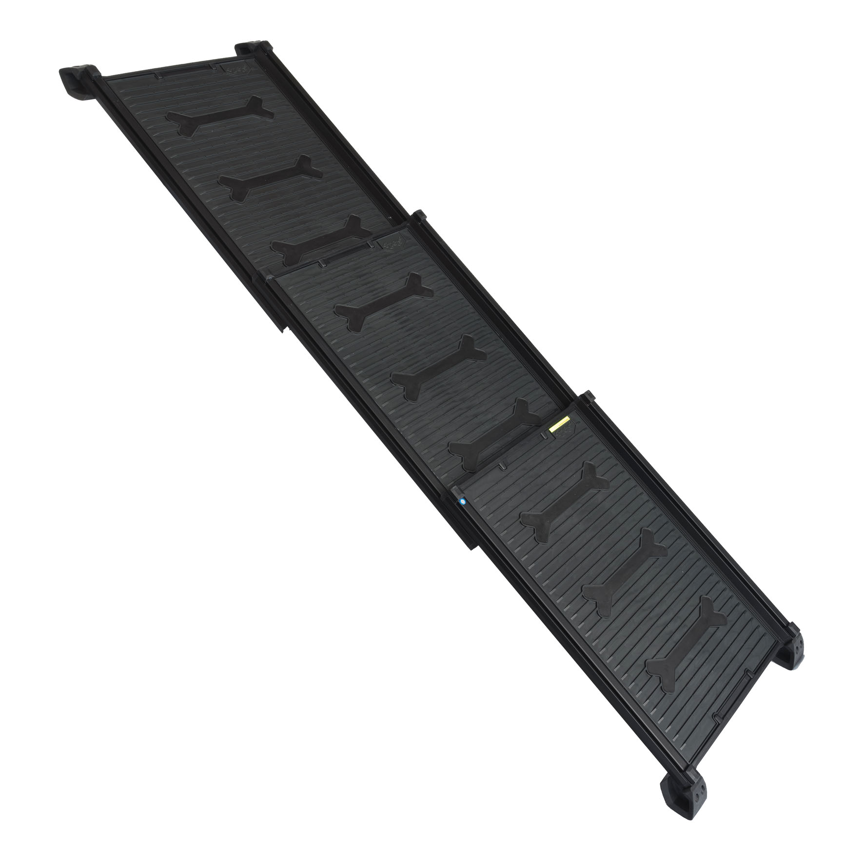 4pets EasySteps nero rampa telescopica per cani, portata fino a 100 kg