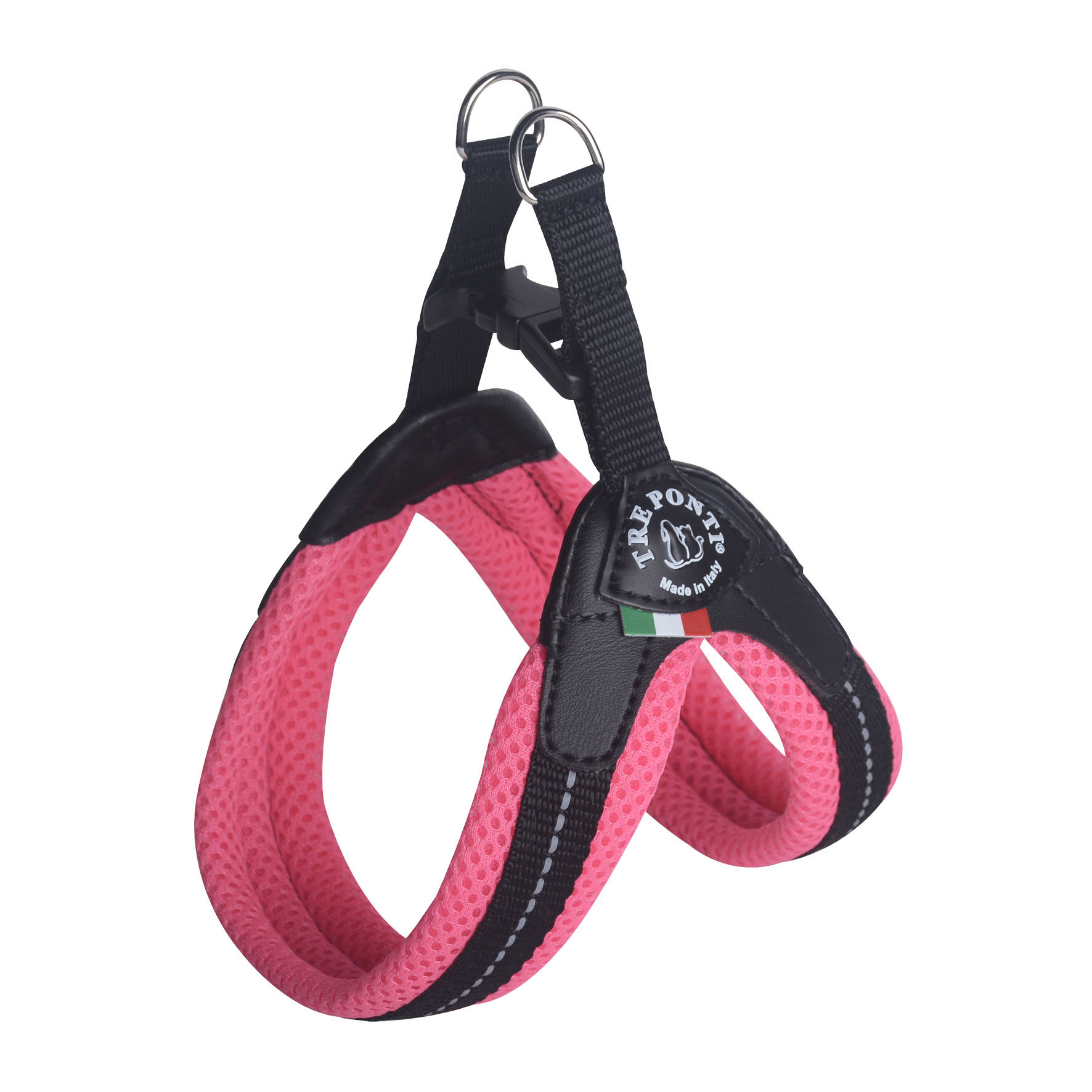 TrePonti Geschirr Fluo pink, verstellbar