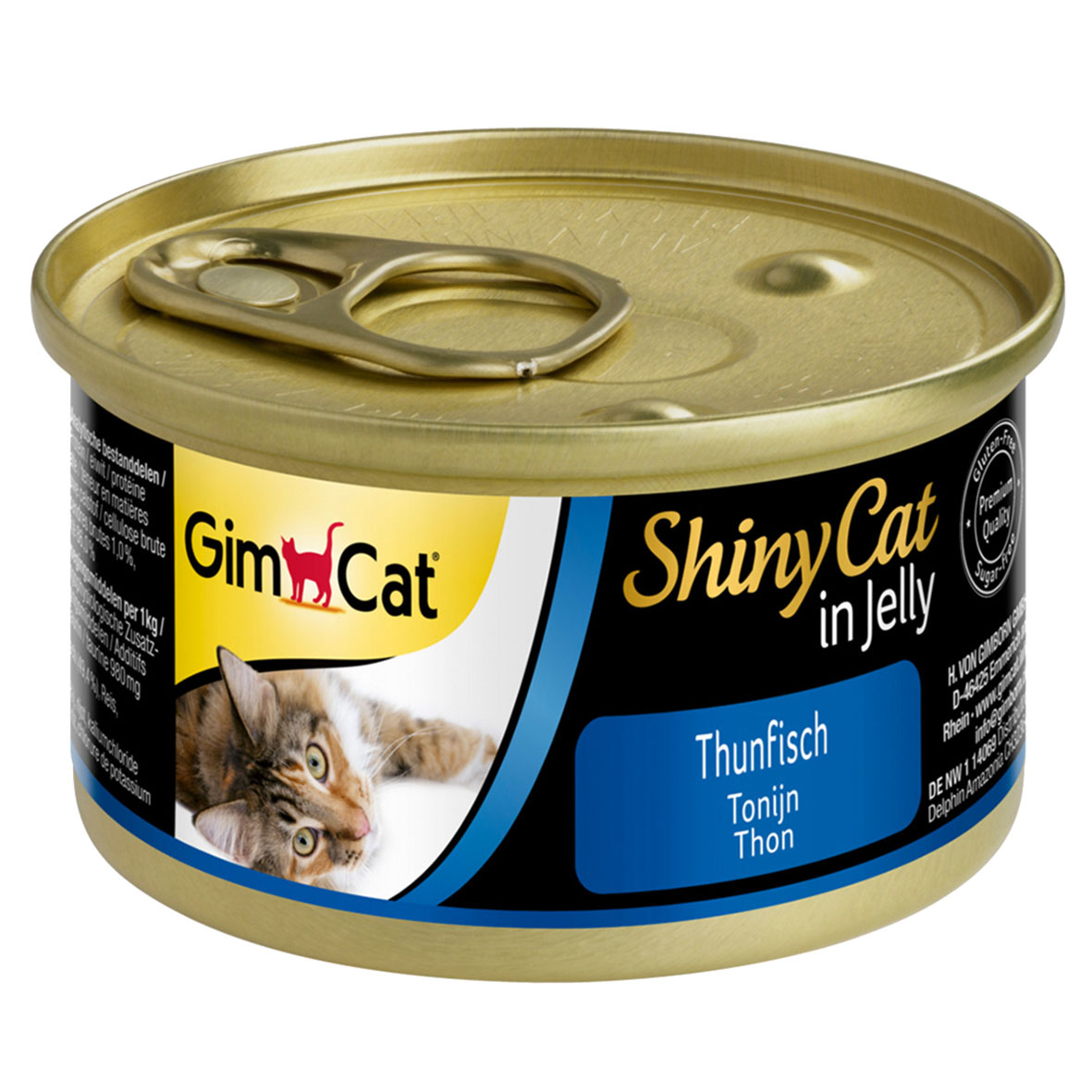 GimCat ShinyCat Thunfisch, Multipack 6x70g