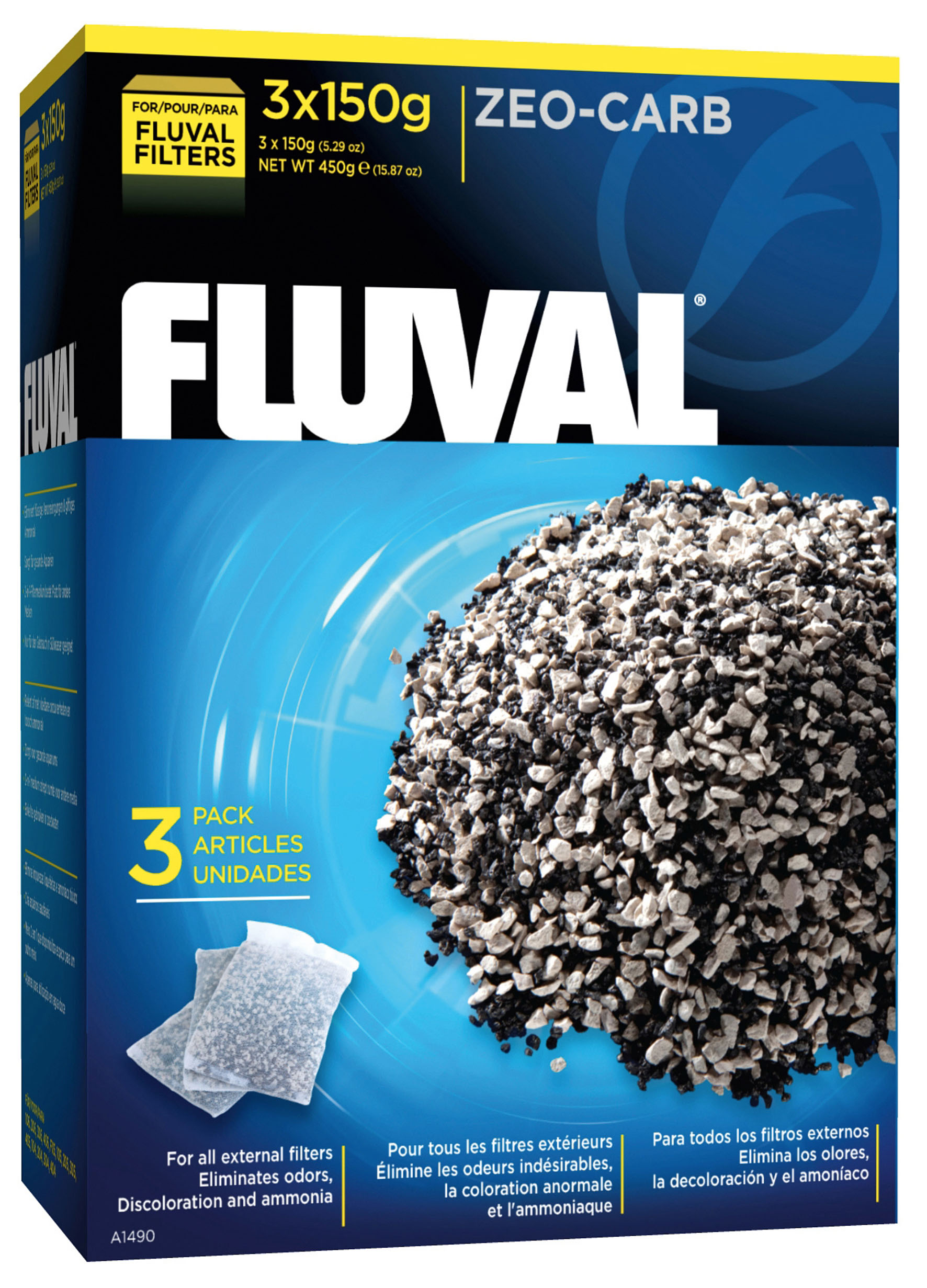 Fluval Zeo-Carb  450g   (3x150g) +