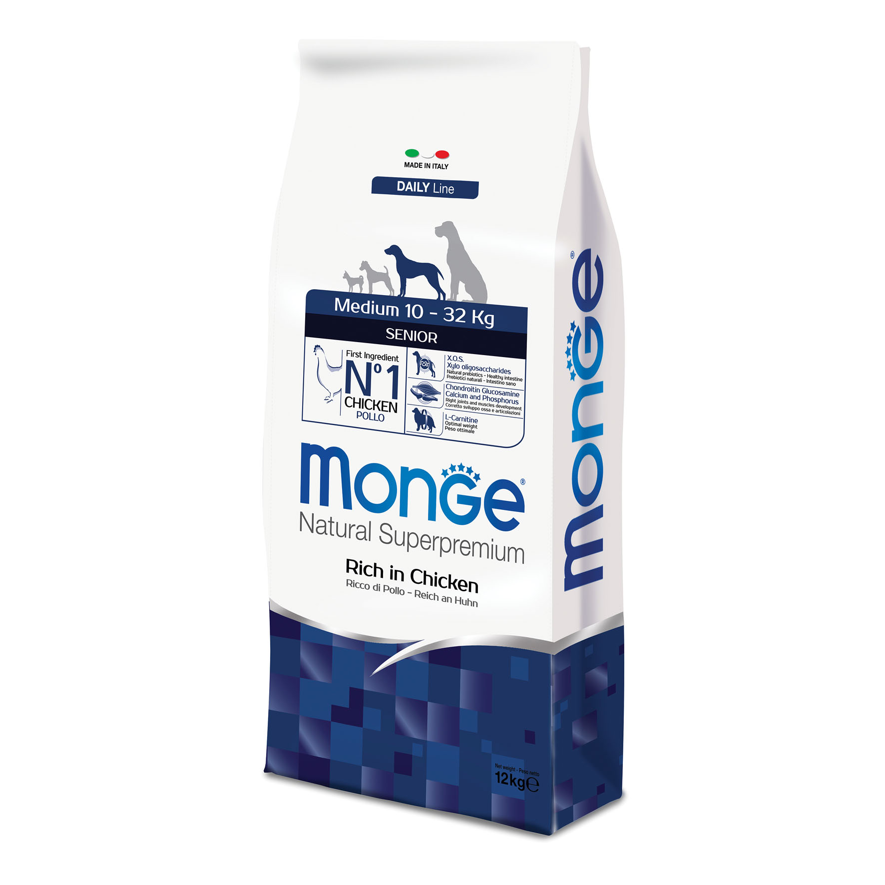 Monge Daily Line – Senior Medium Huhn 12kg