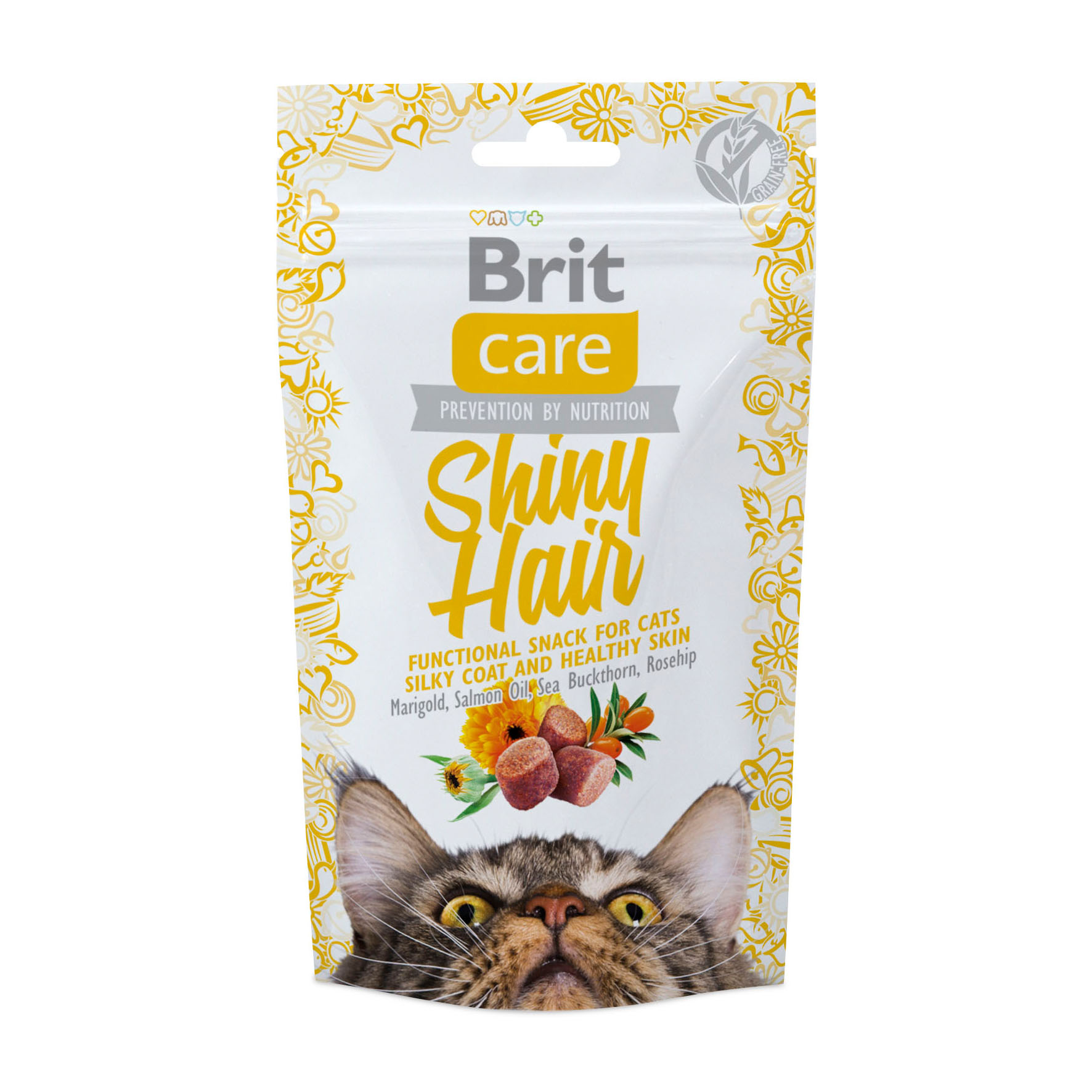 Brit Care Cat Shiny Hair – Friandise fonctionnelle pour chats, 50 g