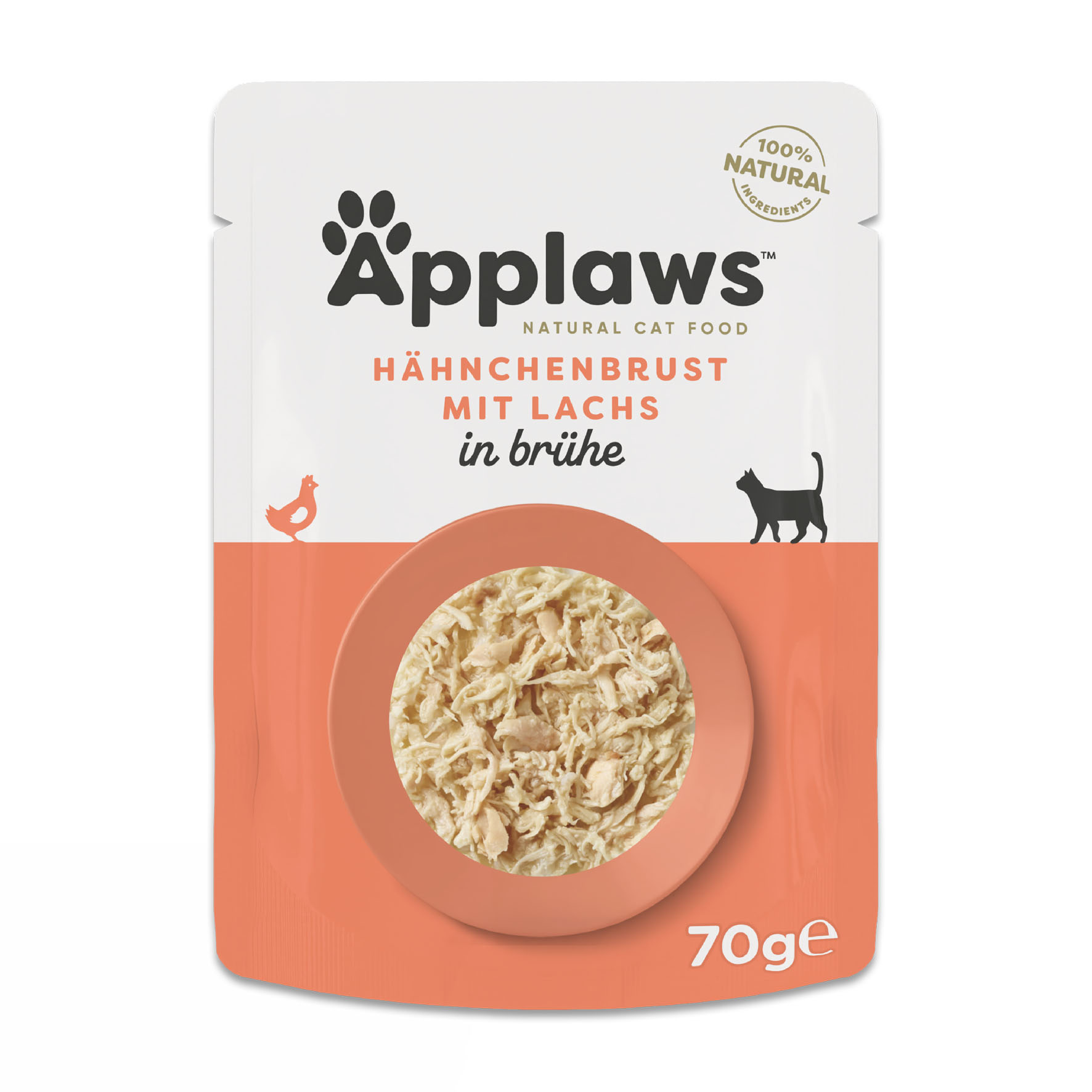 Applaws Huhn mit Lachs in Brühe, 70g
