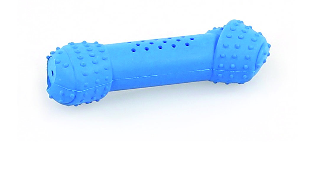 swisspet Hundespielzeug Weichgummi-Knochen Mr. Freeze