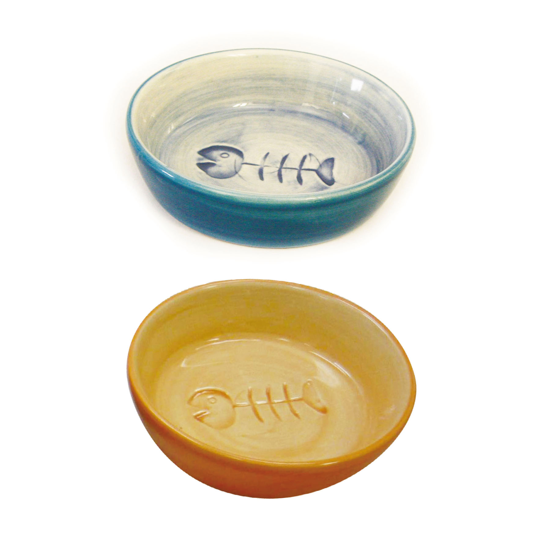 swisspet Keramik-Katzennapf mit Fisch-Motiv