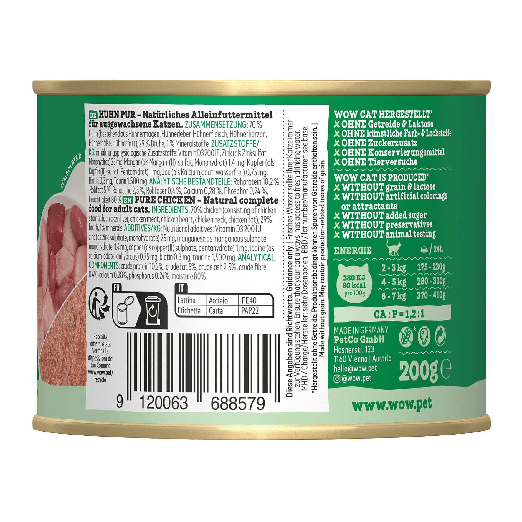 WOW Adult Huhn pur, 200g