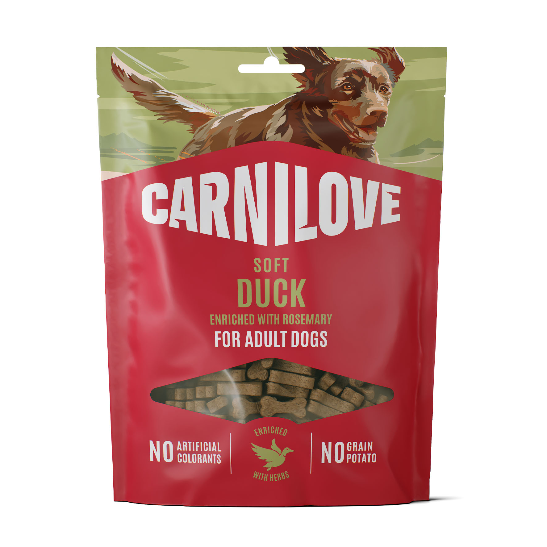 Carnilove Dog Snack - Ente & Rosmarin, Hunde-Softsnacks, 200g