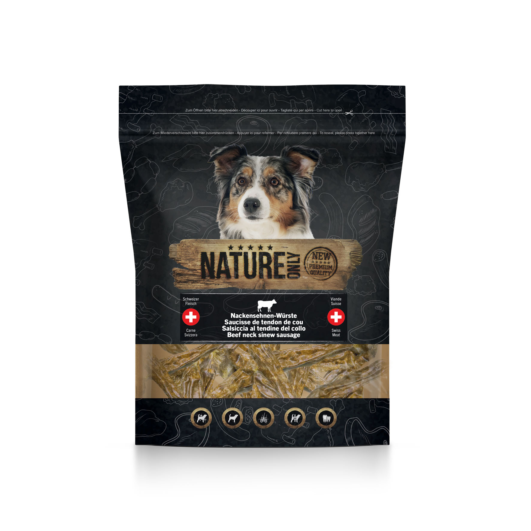 Nature Only Rinder-Nackensehnenwürste, 280g