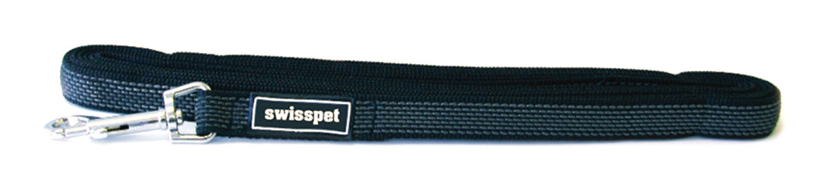 swisspet Suchleine Tracking, 20mm/15m, schwarz