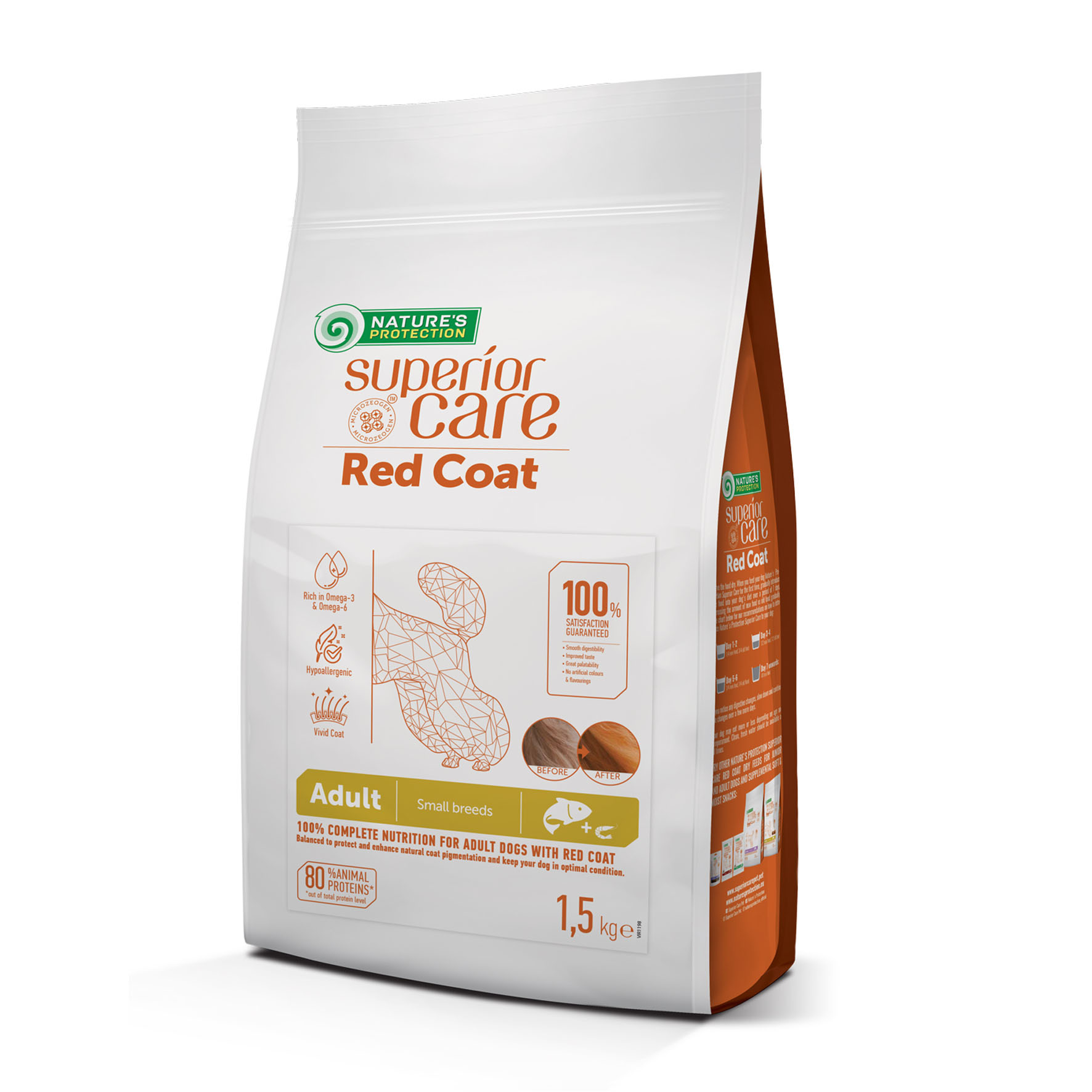 Superior Care Red Coat Adult Small Lachs 1.5kg