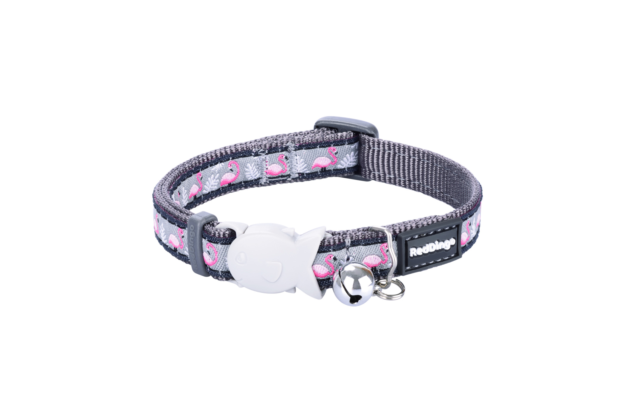 RedDingo Collier pour chat Flamingo Cool Gris - XS