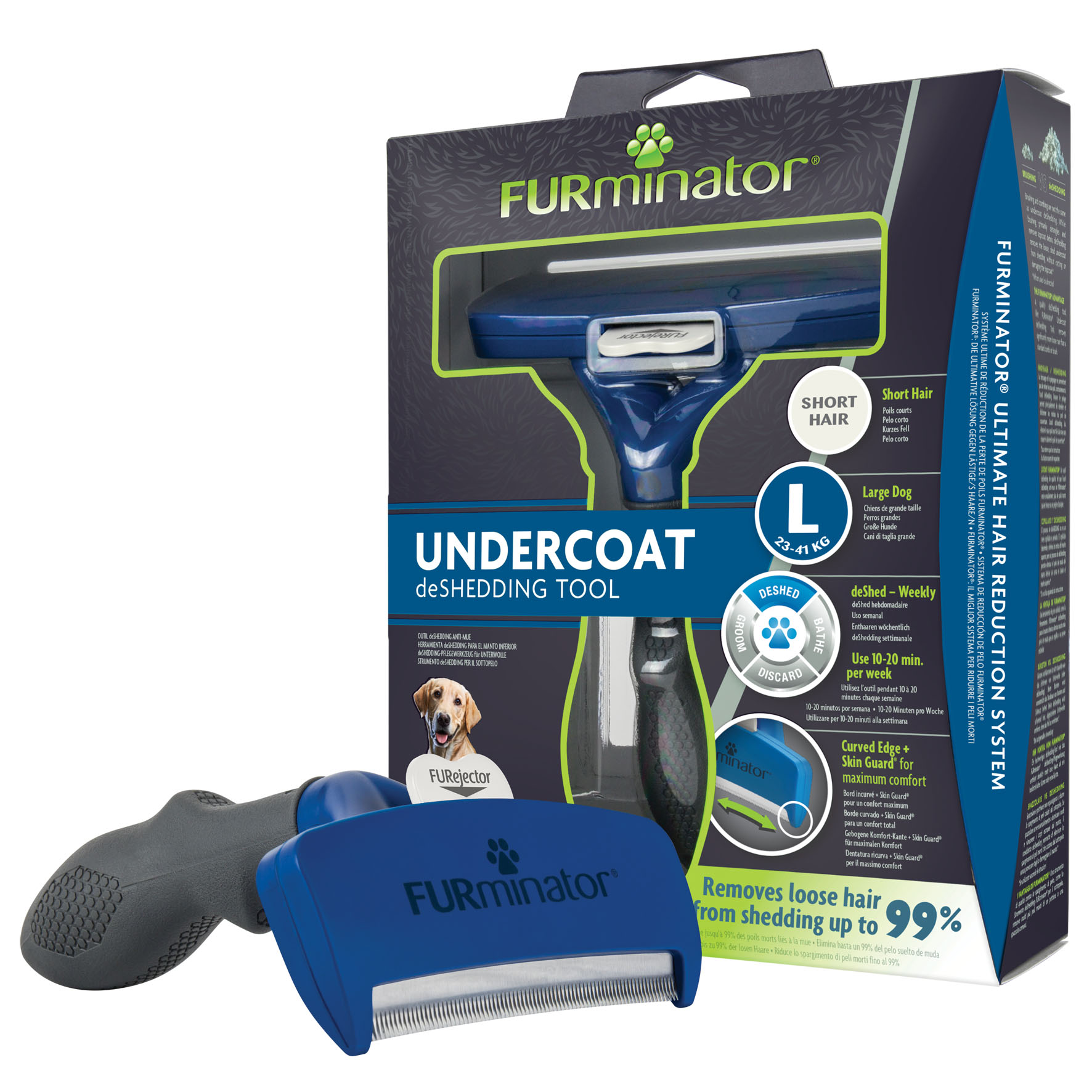 Furminator de Shedding L, cheveux courts