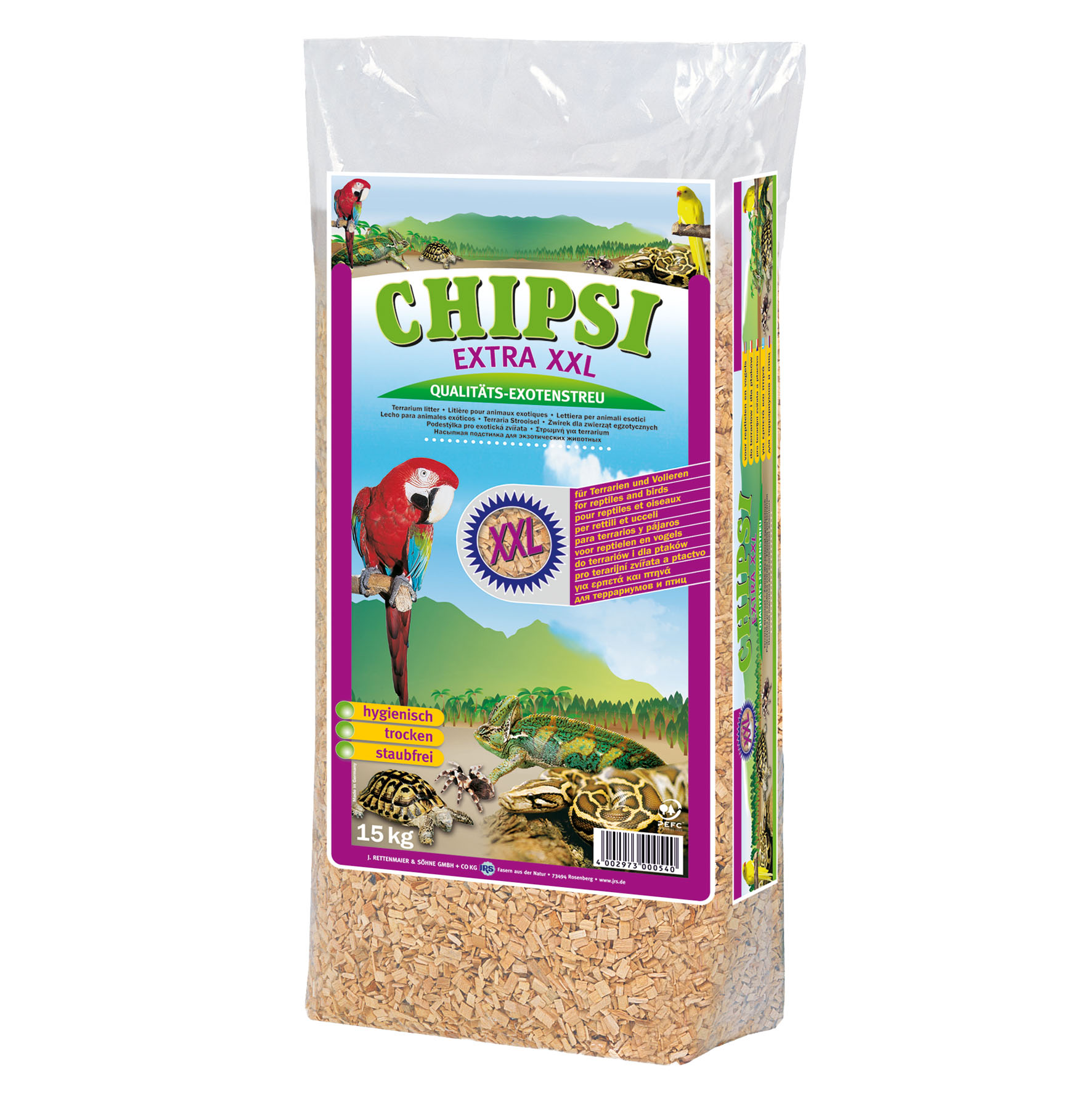 Chipsi Extra XXL – litière pour animaux exotiques Chipsi Extra XXL – litière pour animaux exotiques