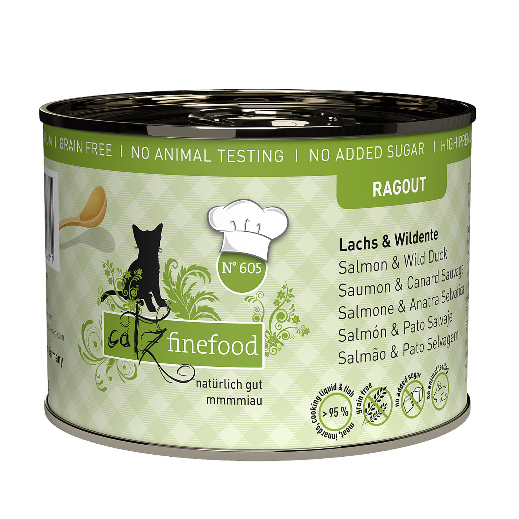 Catz Finefood Ragout No. 605 mit Lachs & Ente 180g