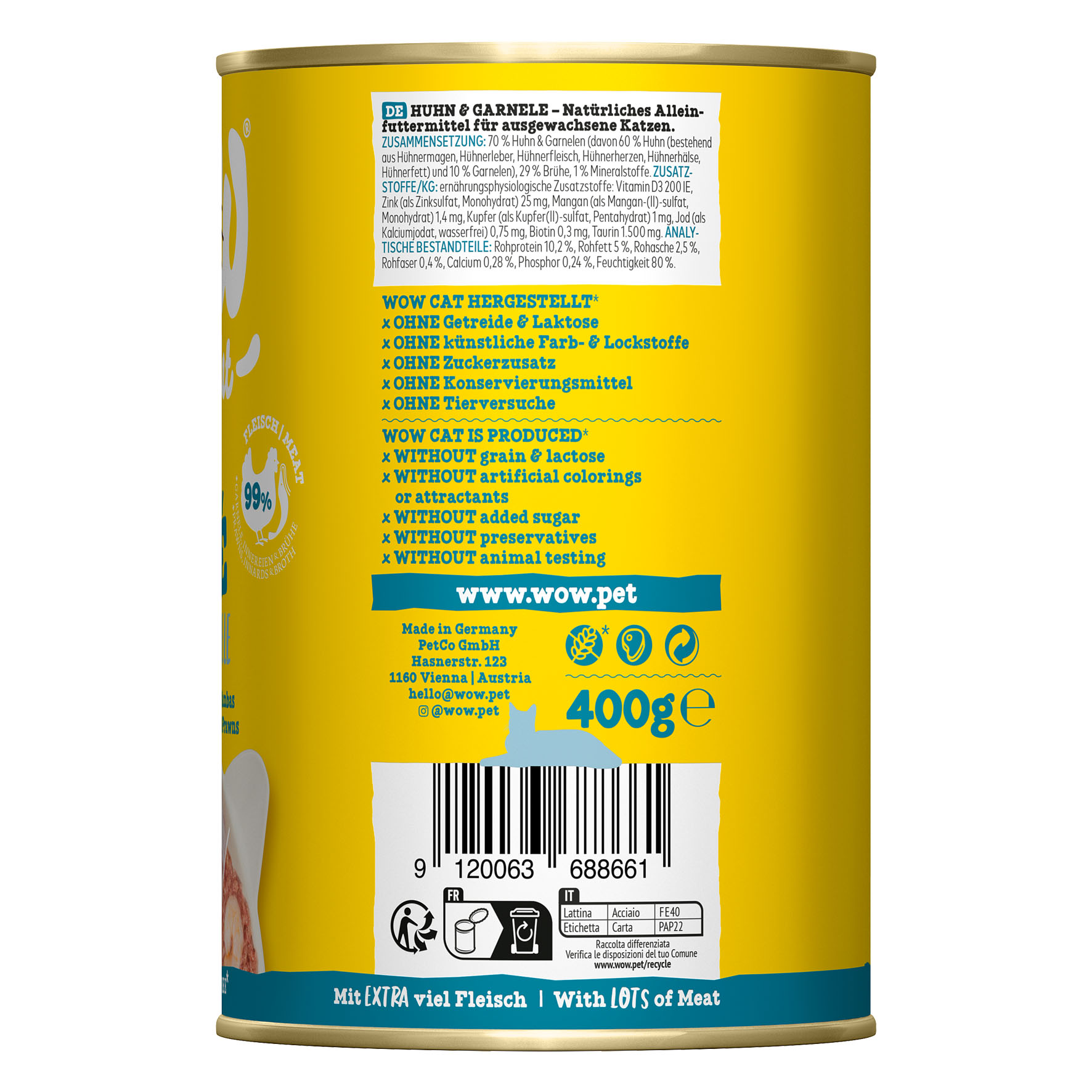 Adult, Paté, Huhn & Garnelen, 400g