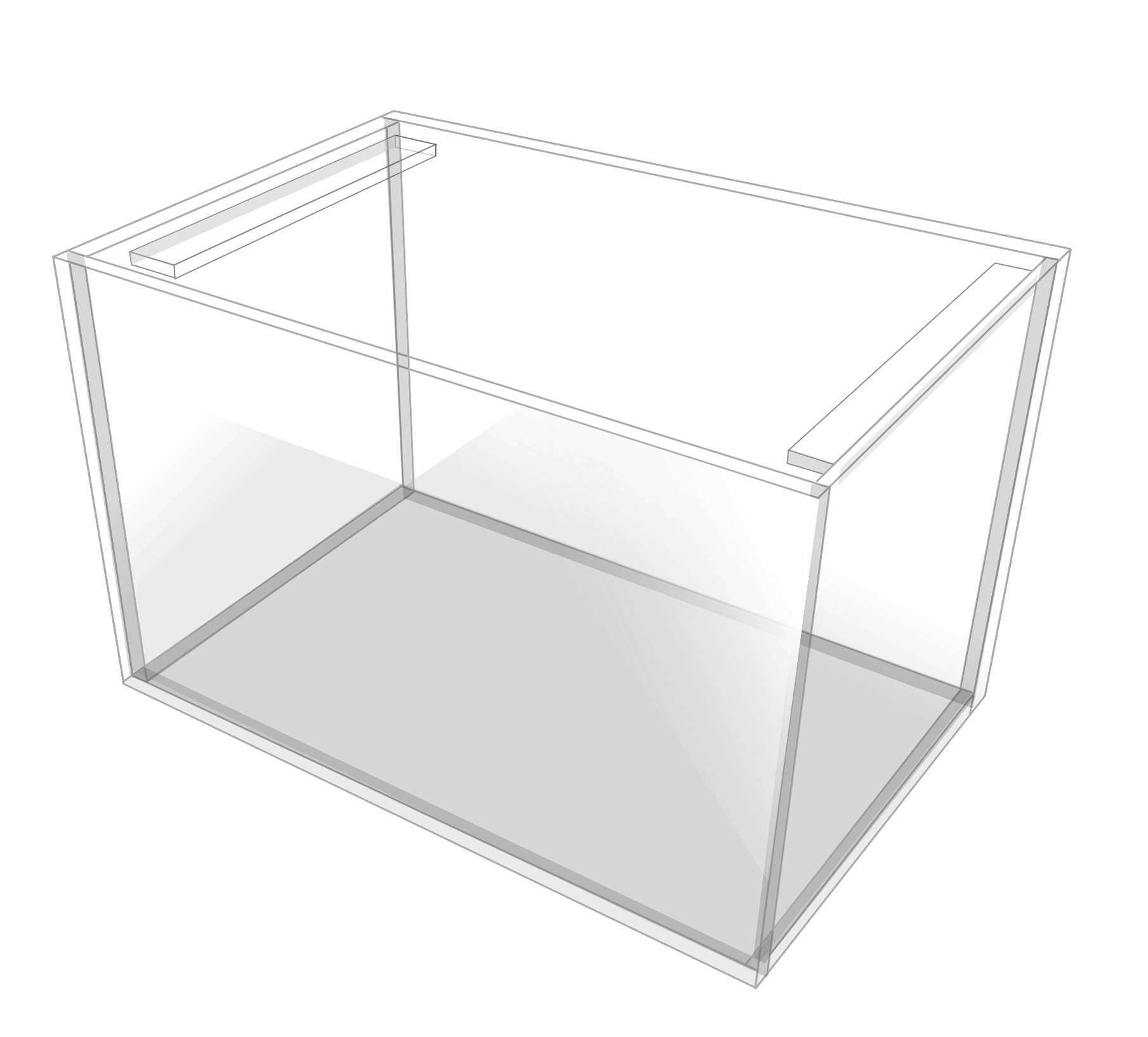 Amazonas Aquarium avec entretoises latérales S, 40x25x25cm / 25l