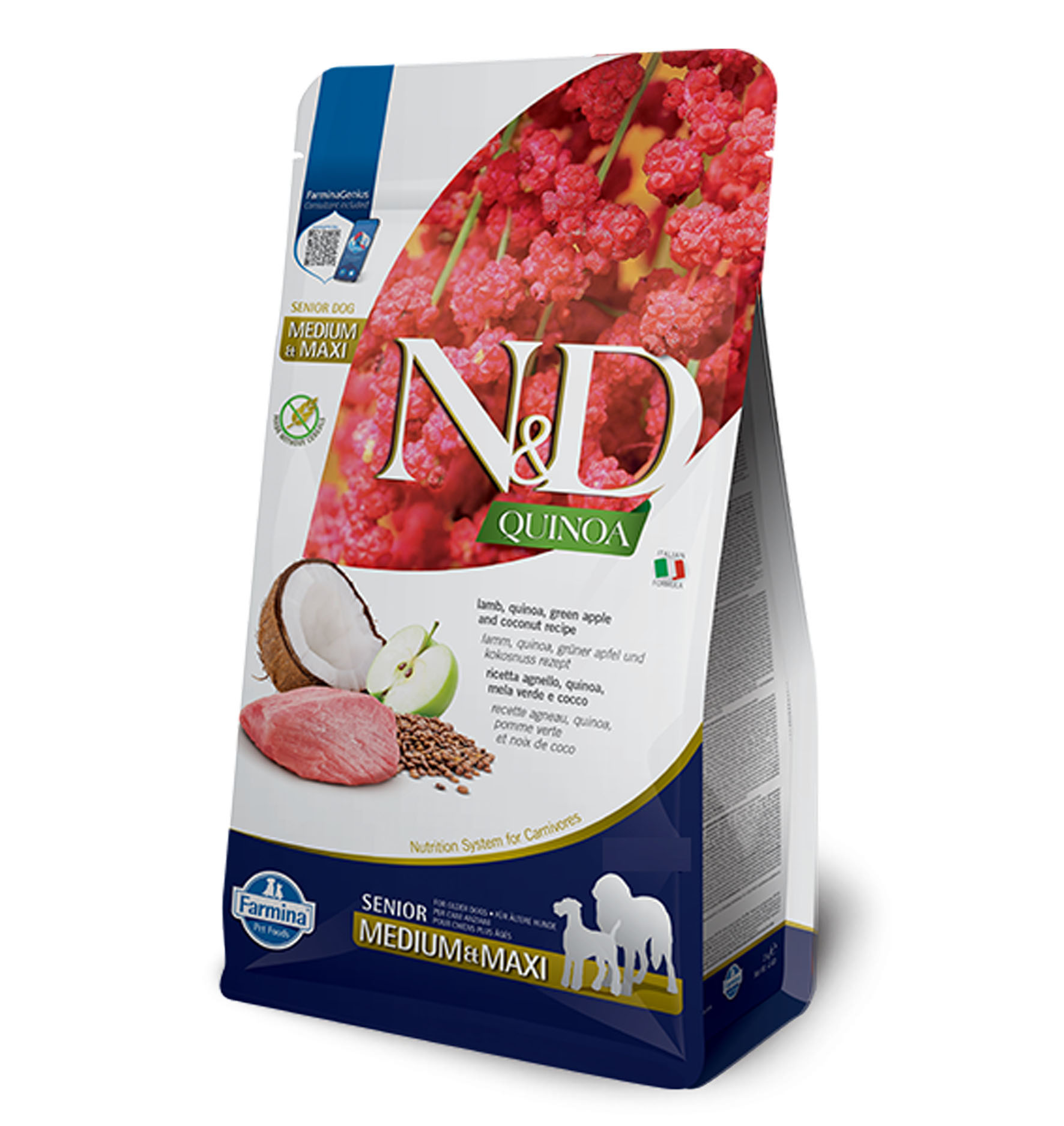 Farmina Dog N&D Quinoa – Medium/Maxi Senior – Lamm, 7kg