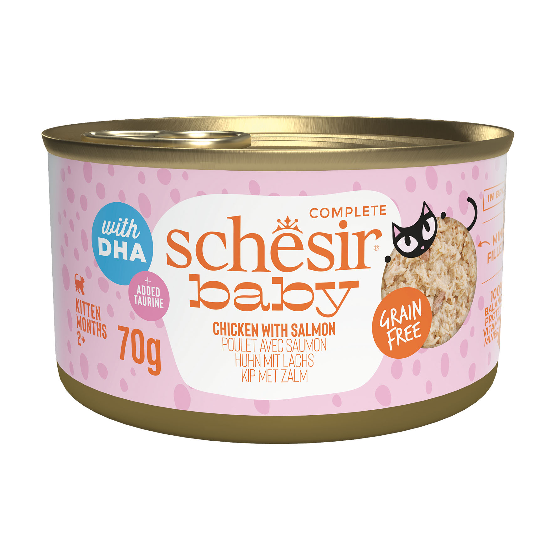 Schesir Baby Wholefood poulet avec saumon, 70g