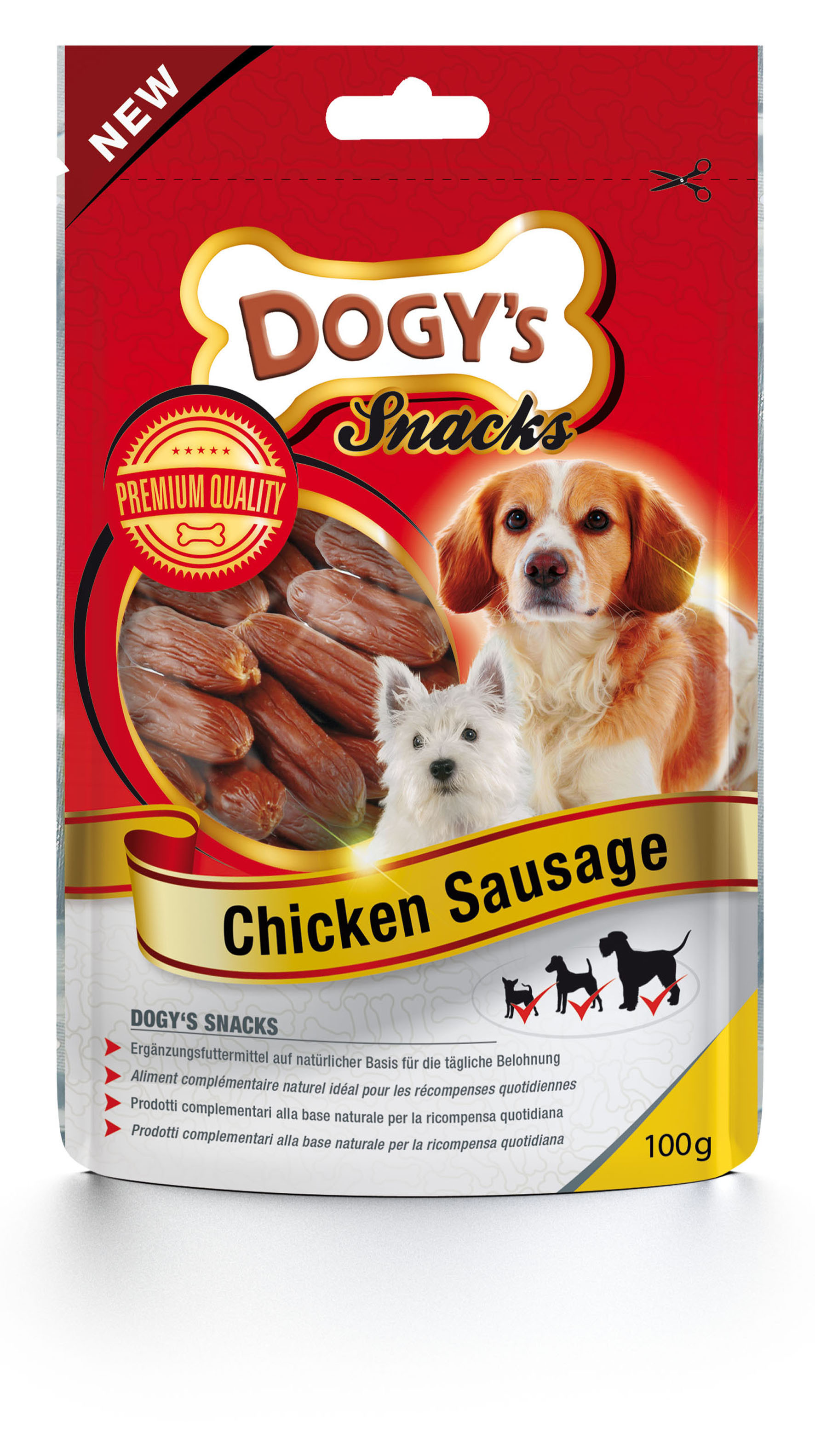 Dogy’s Soft Chicken Sausage Hundesnack