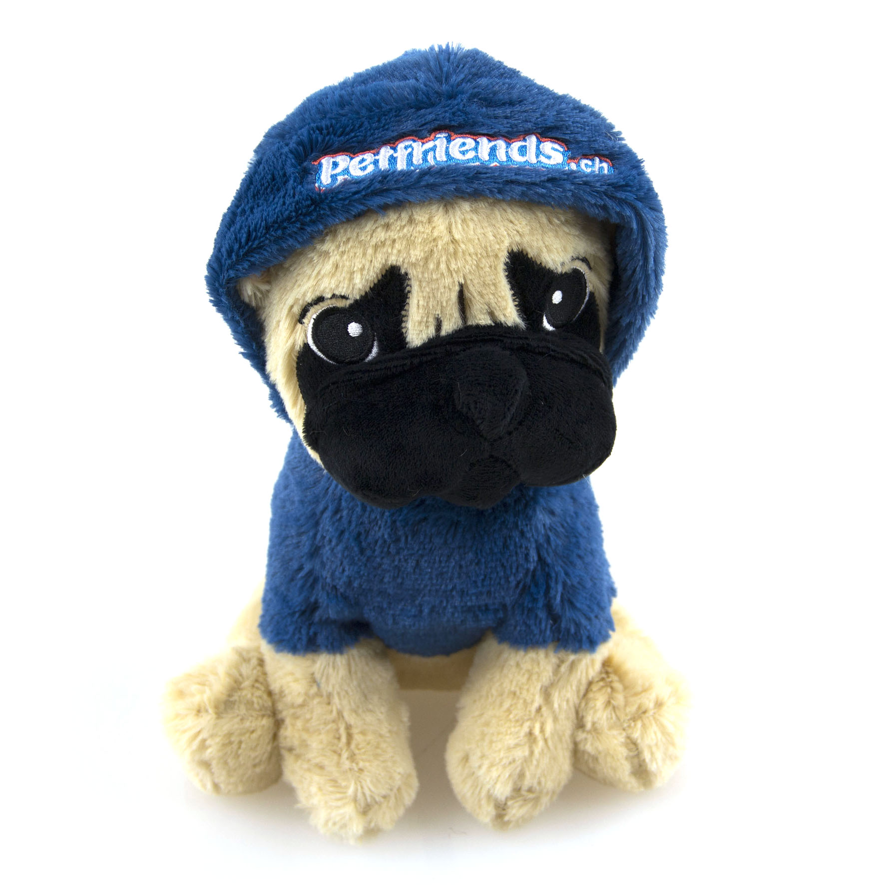  Petfriends-Plüschhund mit Hoodie, blau