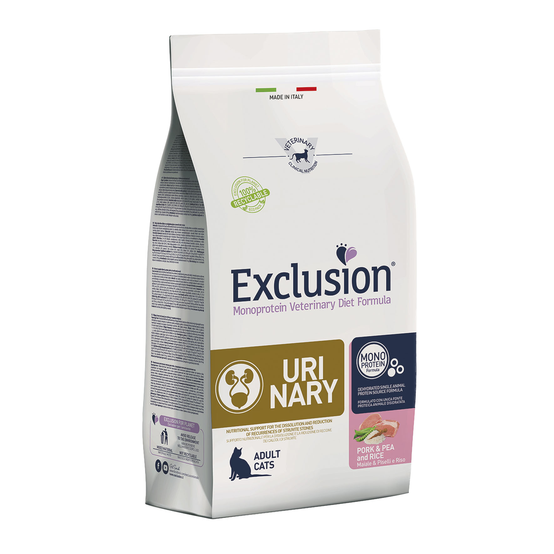 Exclusion Cat VET URINARY Pork 1,5kg