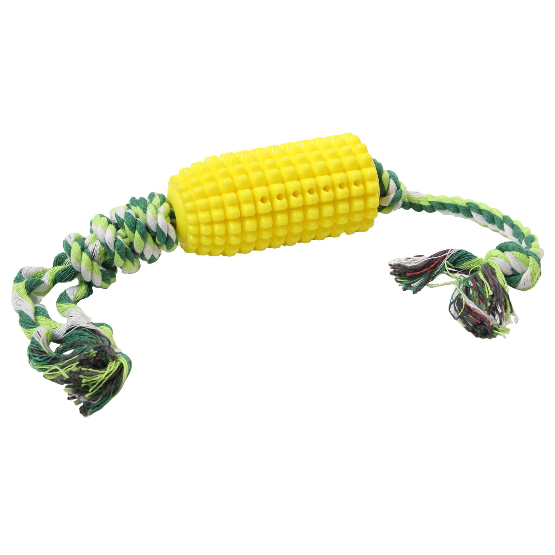  swisspet Corn-Stick mit Seil, gelb 11x5cm/52cm