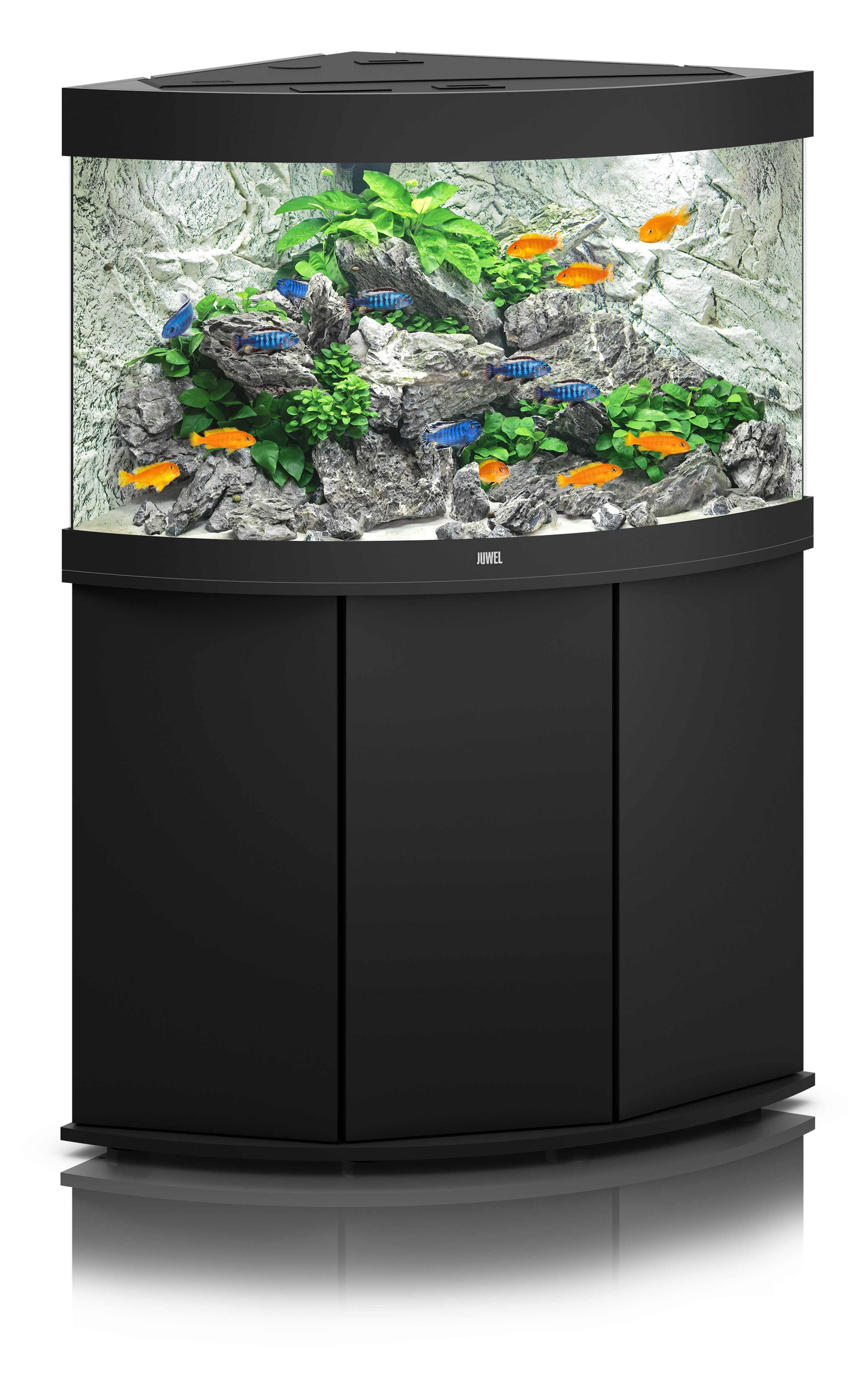 Juwel Aquarium Trigon 190 Kombination, schwarz