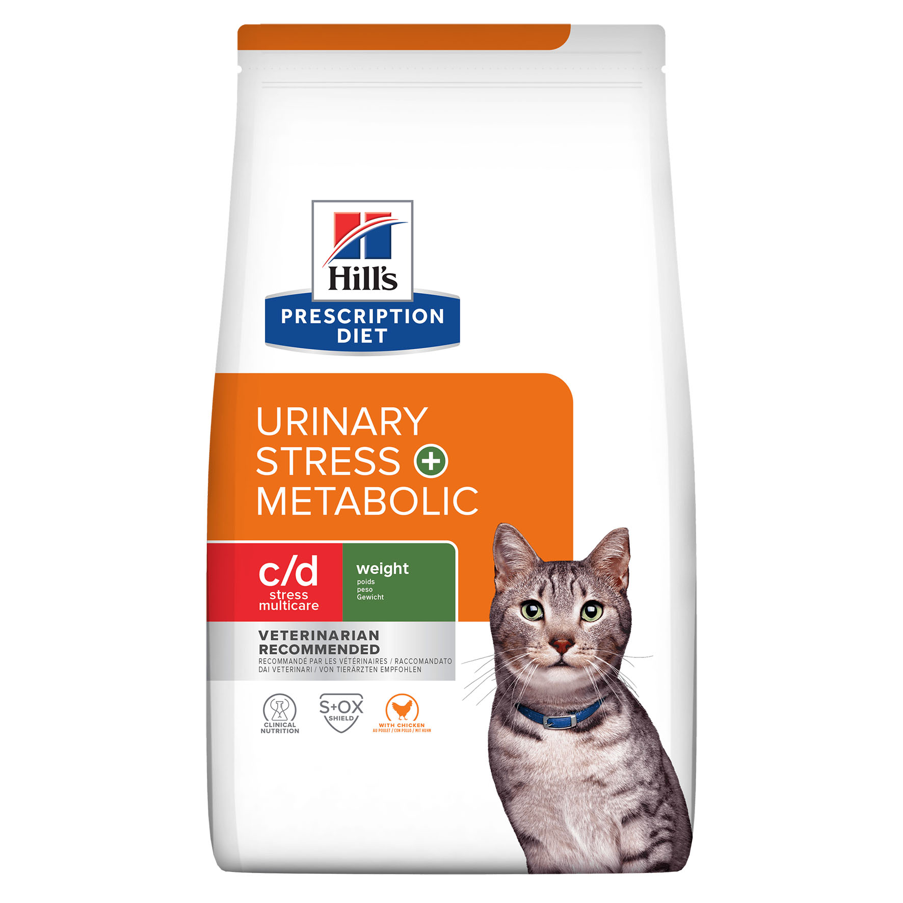 Hill’s Prescription Diet c/d Urinary Stress + Metabolic mit Huhn, 8kg