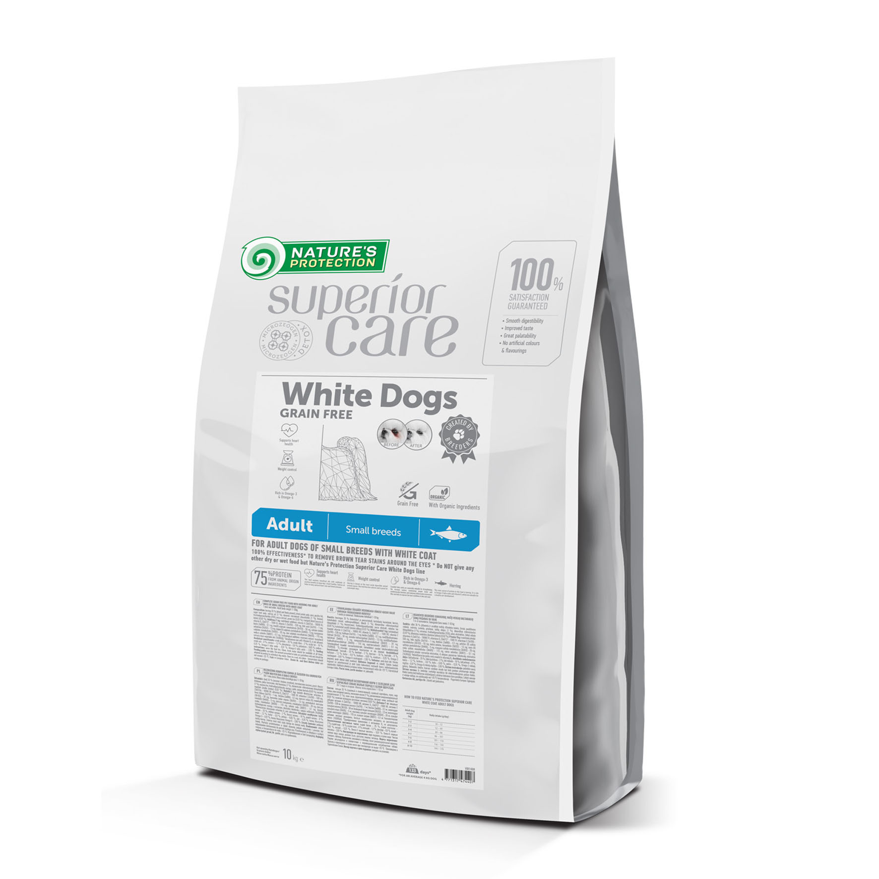 Superior Care White Dogs, Small & Mini, hareng 10kg