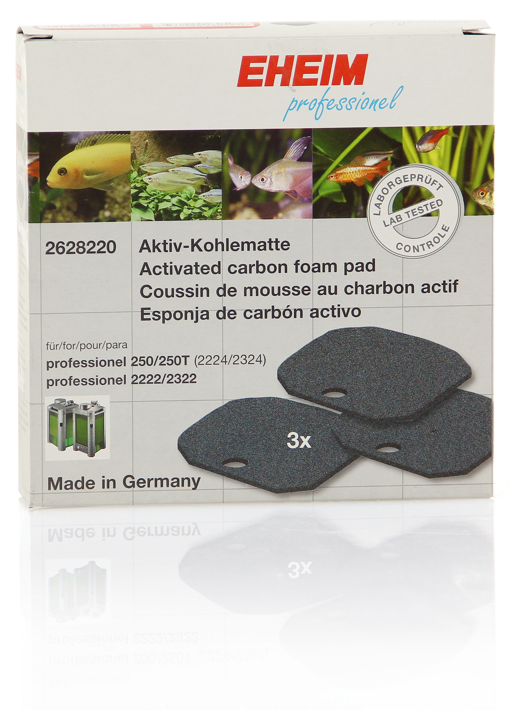 Coussins charbon actif pour eXperience 300, 3pcs