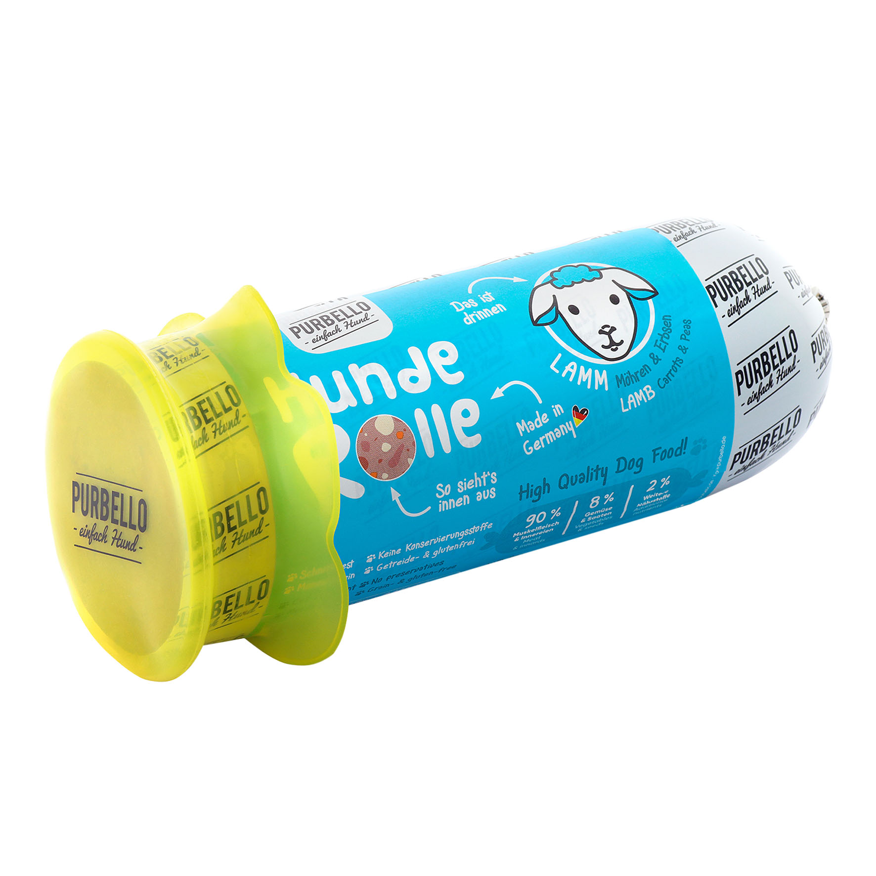 PURBELLO FreshCap für Würste 800g, gelb